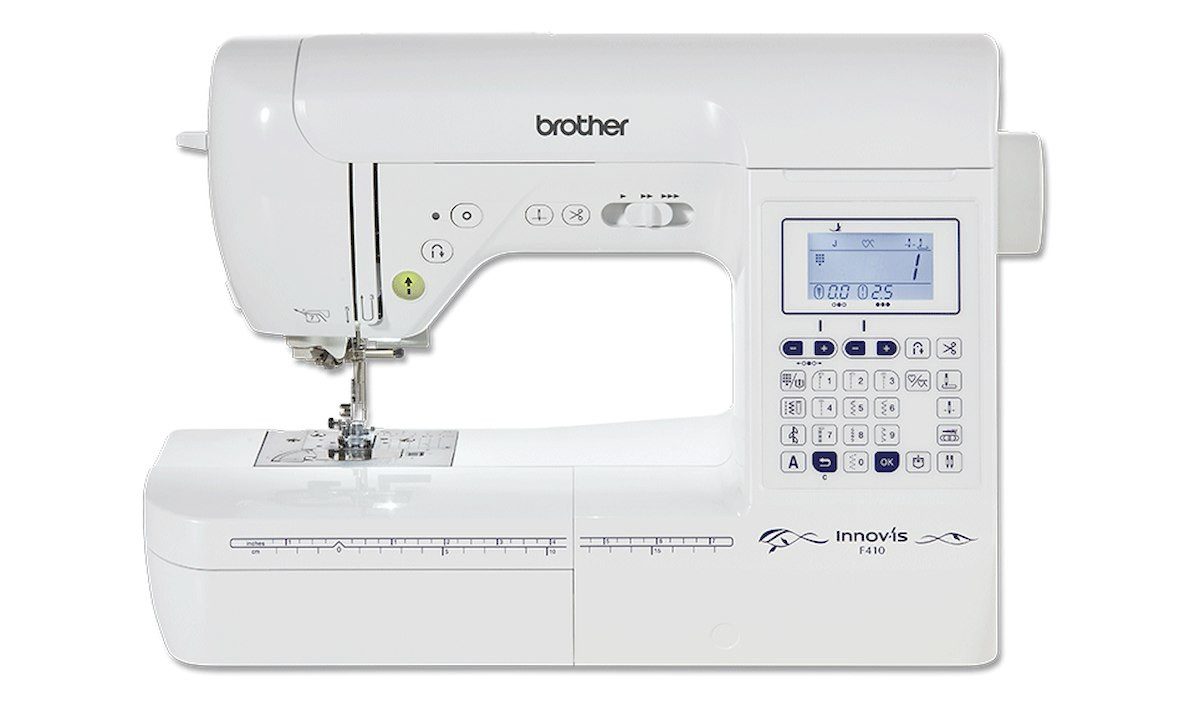 Brother Nähmaschine Innov-is F410, 104 Programme, Transportsystem rechteckig, Aufspulautomatik
