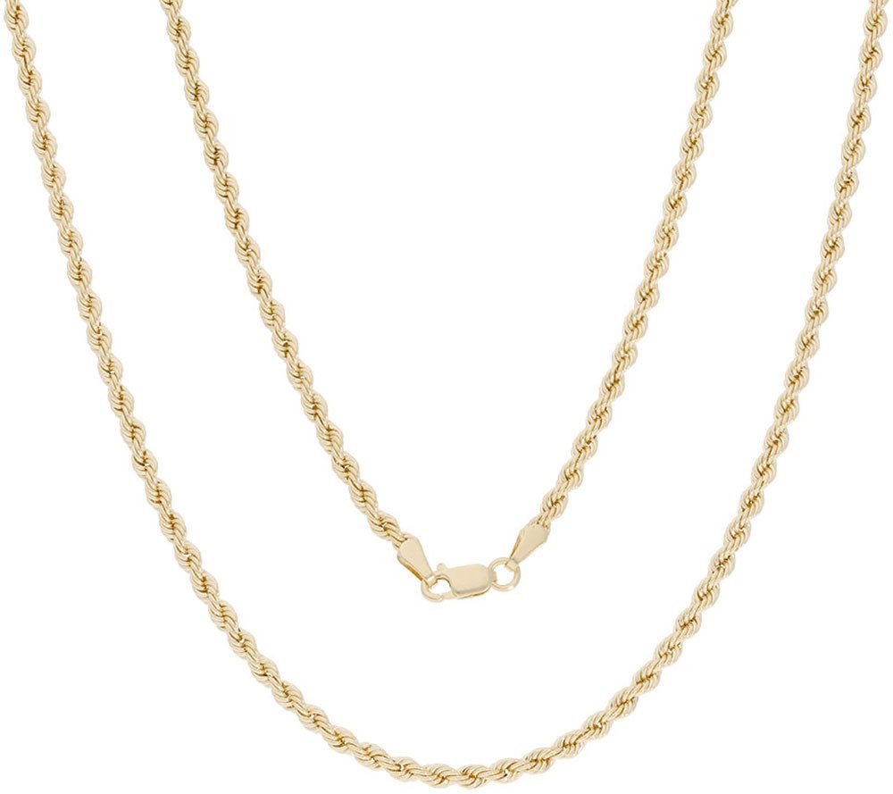 Firetti Collierkettchen Schmuck Geschenk Gold 585 Kordelkette Halskette, ca. 3 mm breit