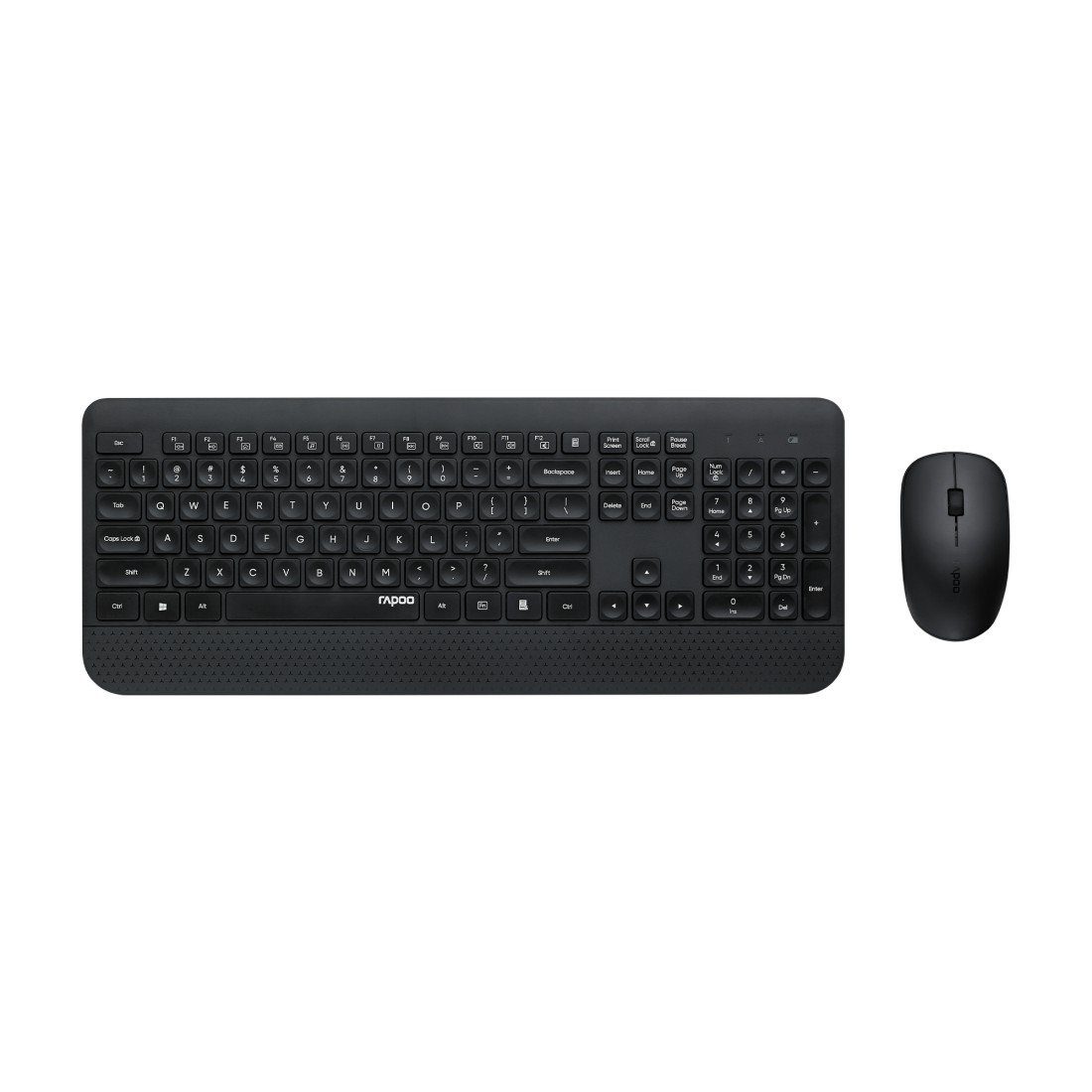 Rapoo X3500 kabelloses Tastatur-Maus-Set, 2.4 GHz, 1000 DPI, Schwarz Tastatur- und Maus-Set