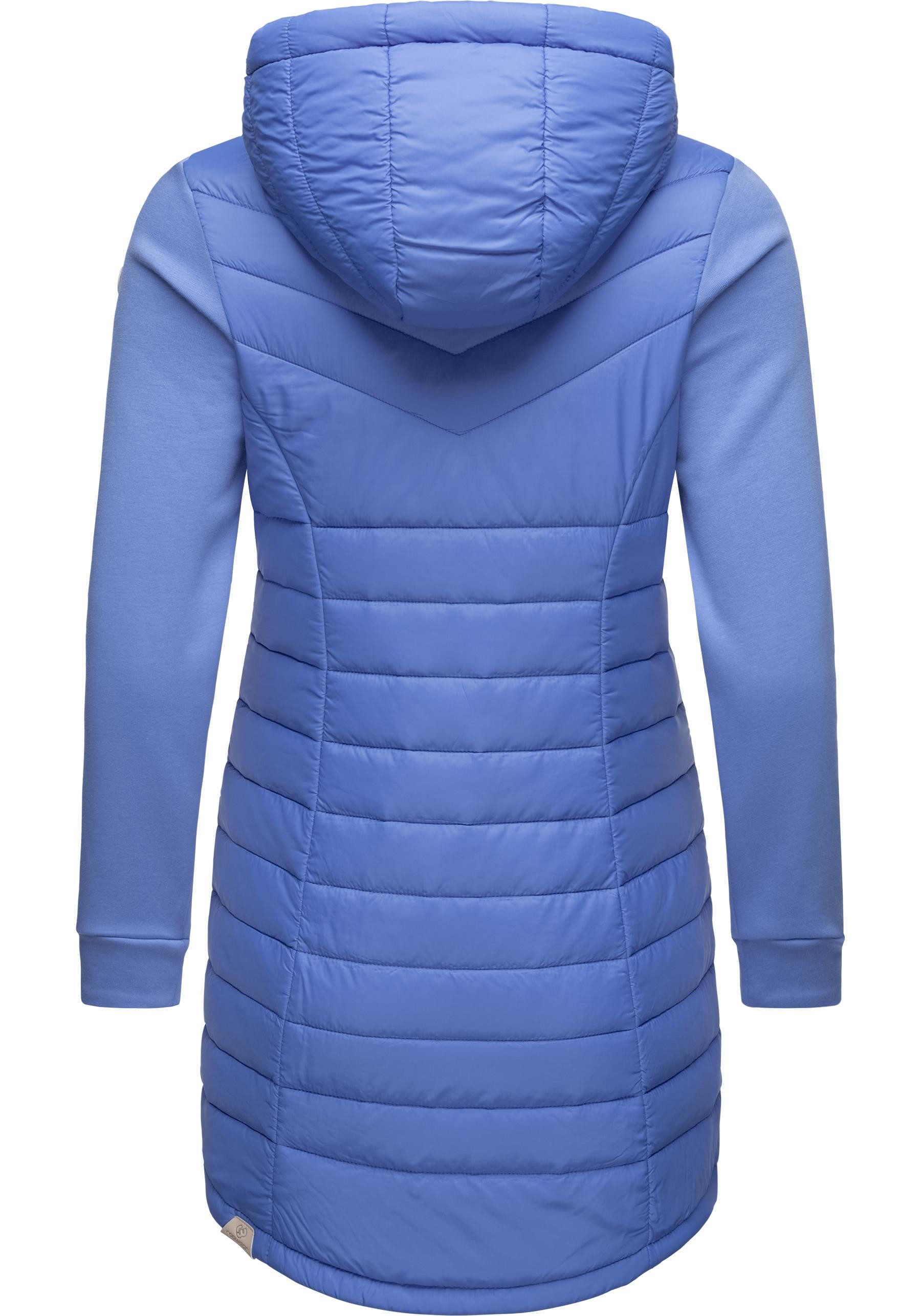 Ragwear Steppmantel Lucinda Long II Mantel aus modernem Materialmix mit Kapuze