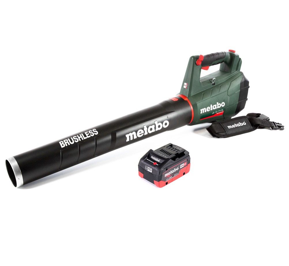 metabo Akku-Laubbläser LB 18 LTX BL Akku Laubbläser 18 V Brushless + 1x Akku 5,5 Ah