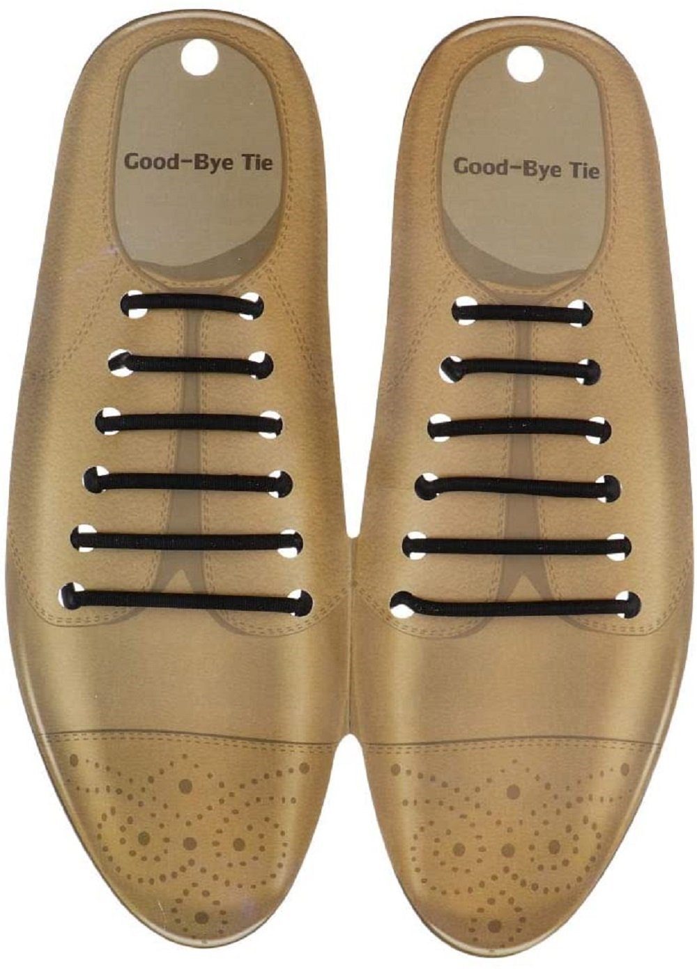 COOL-i ® Schnürsenkel, Schnürsenkel, für elastisch, ohne Lederschuhe 12 Stück kreativ, Schwarz Binden