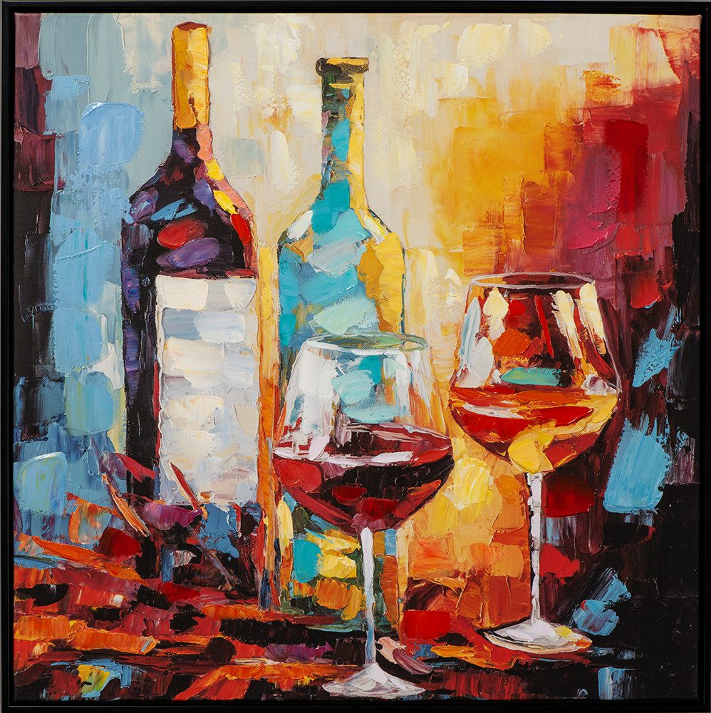 ArtUniverse Gemälde Leinwandbild Geselligkeit 62 x 62 cm, Modern