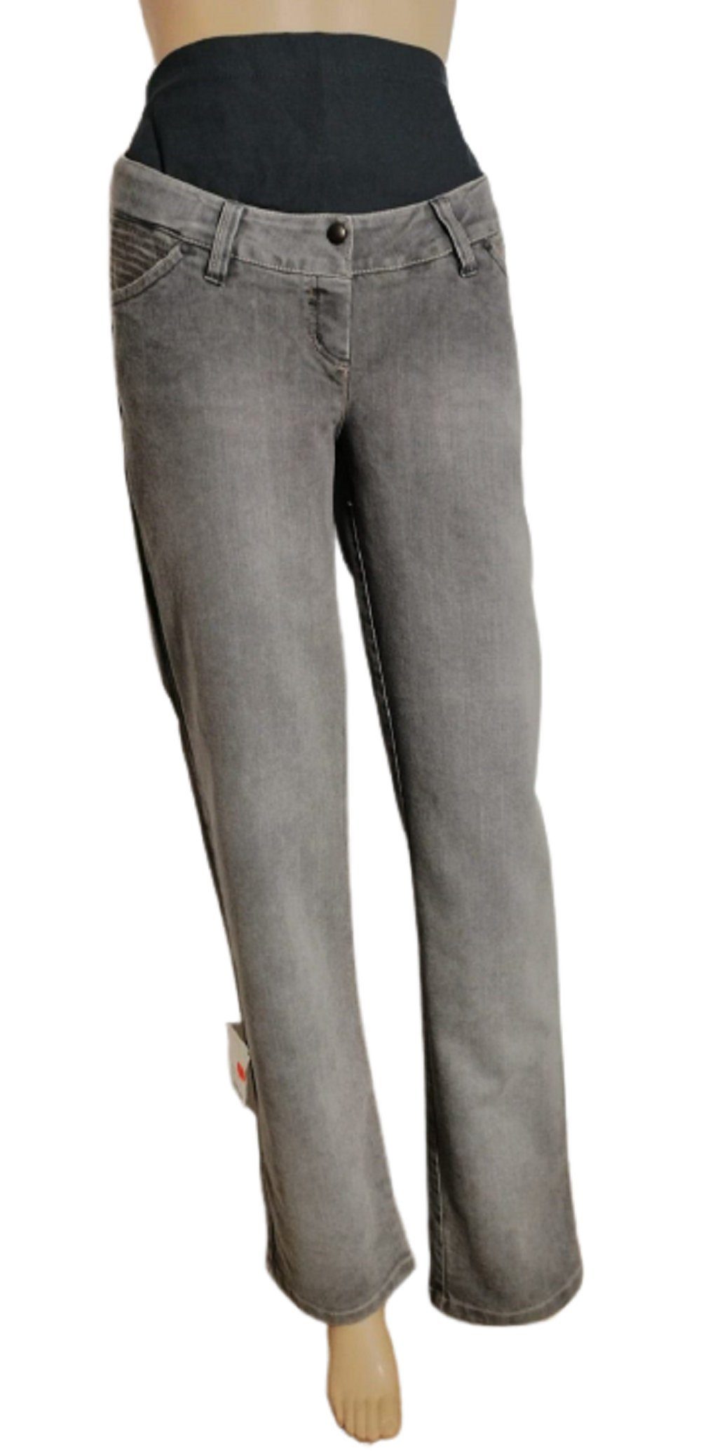 christoff Umstandshose »Umstandshose 90072-I christoff "Doro" Jeans grau  Denim Taillenhöhe schlanke Hosenform« online kaufen | OTTO