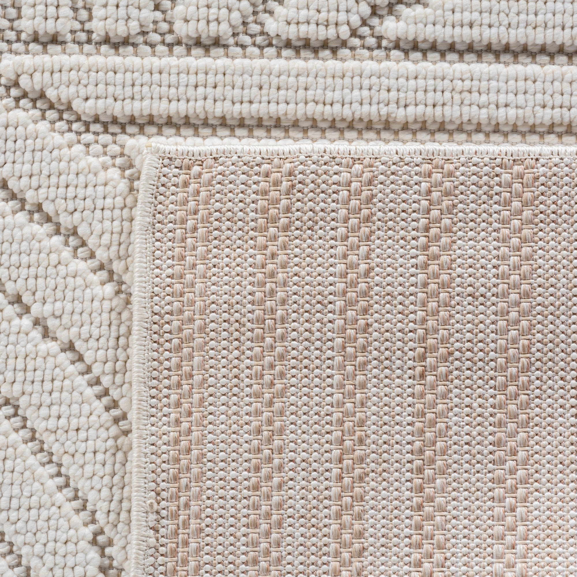 SIMPEX24 Designteppich Einfarbig Boucle Loop, Rechteckig, Höhe: 7 mm, Teppich Wohnzimmer, Schlafzimmer, Gästezimmer