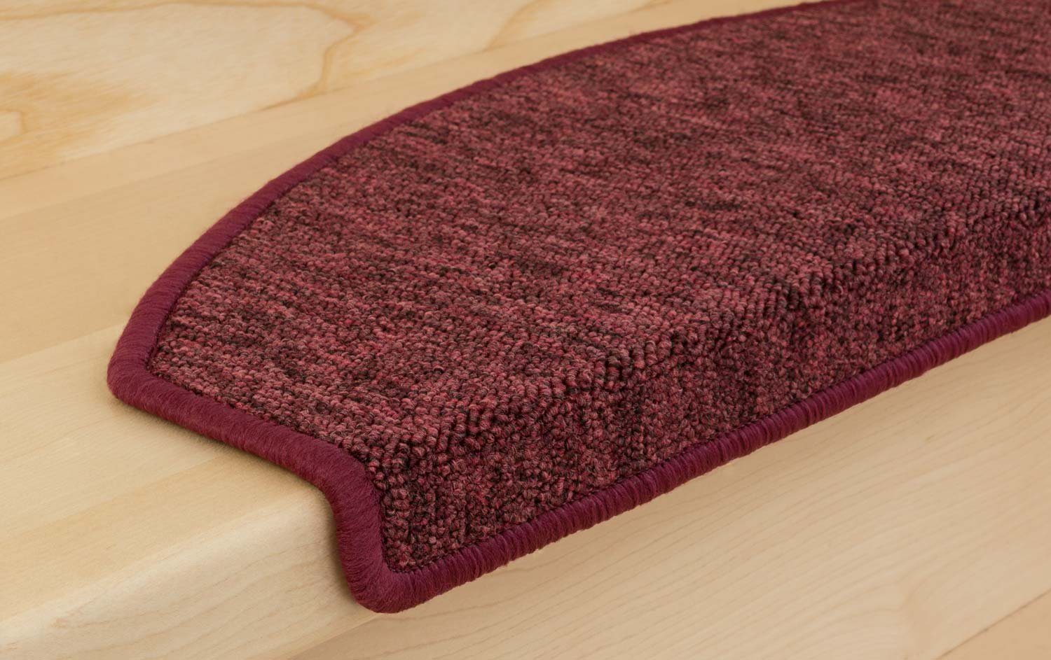 Metzker® Stufenmatte Stufenmatten Rambo New Halbrund Einzeln und SparSet´s, halbrund, Höhe: 5 mm, 15 Stück im Set - Bordeaux – Bild 3 von 5
