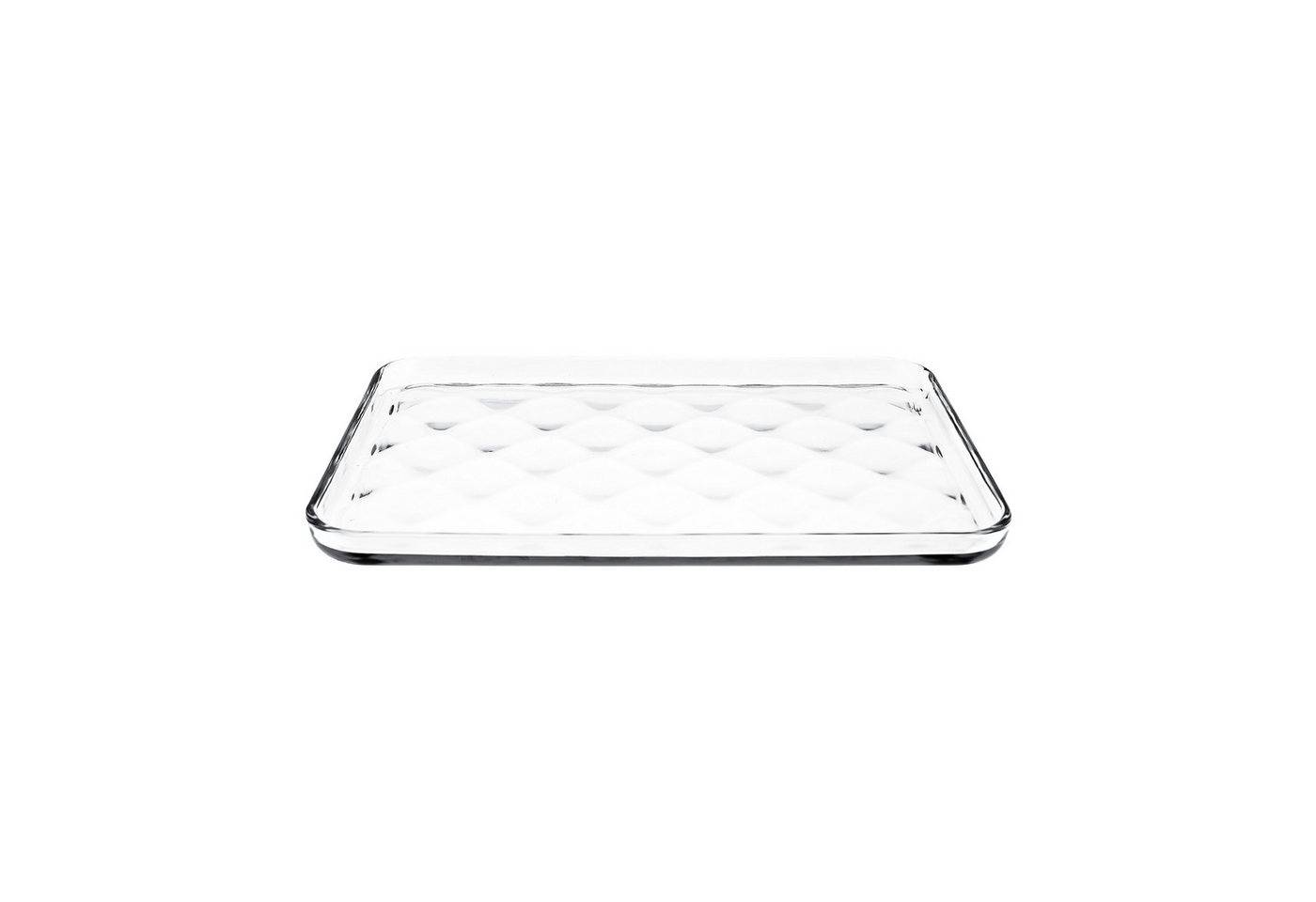 Pasabahce Servierplatte 590066 Borcam, Borosilikatglas, (1-tlg), aus Borosilikatglas 1025 ml, 33,5 x 24,5 x 2 cm
