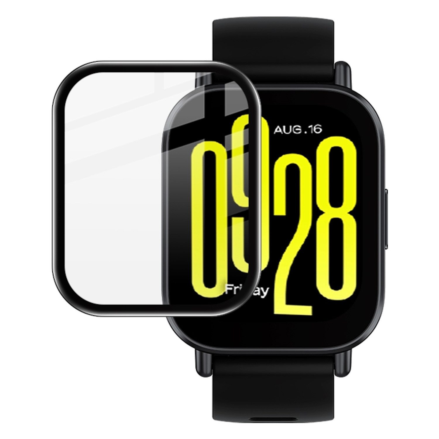 Wigento Smartwatch-Hülle Für Xiaomi Redmi Watch 5 Lite Plexiglas HD Schutz Folie Transparent, HD Plexiglas Schutzfolie