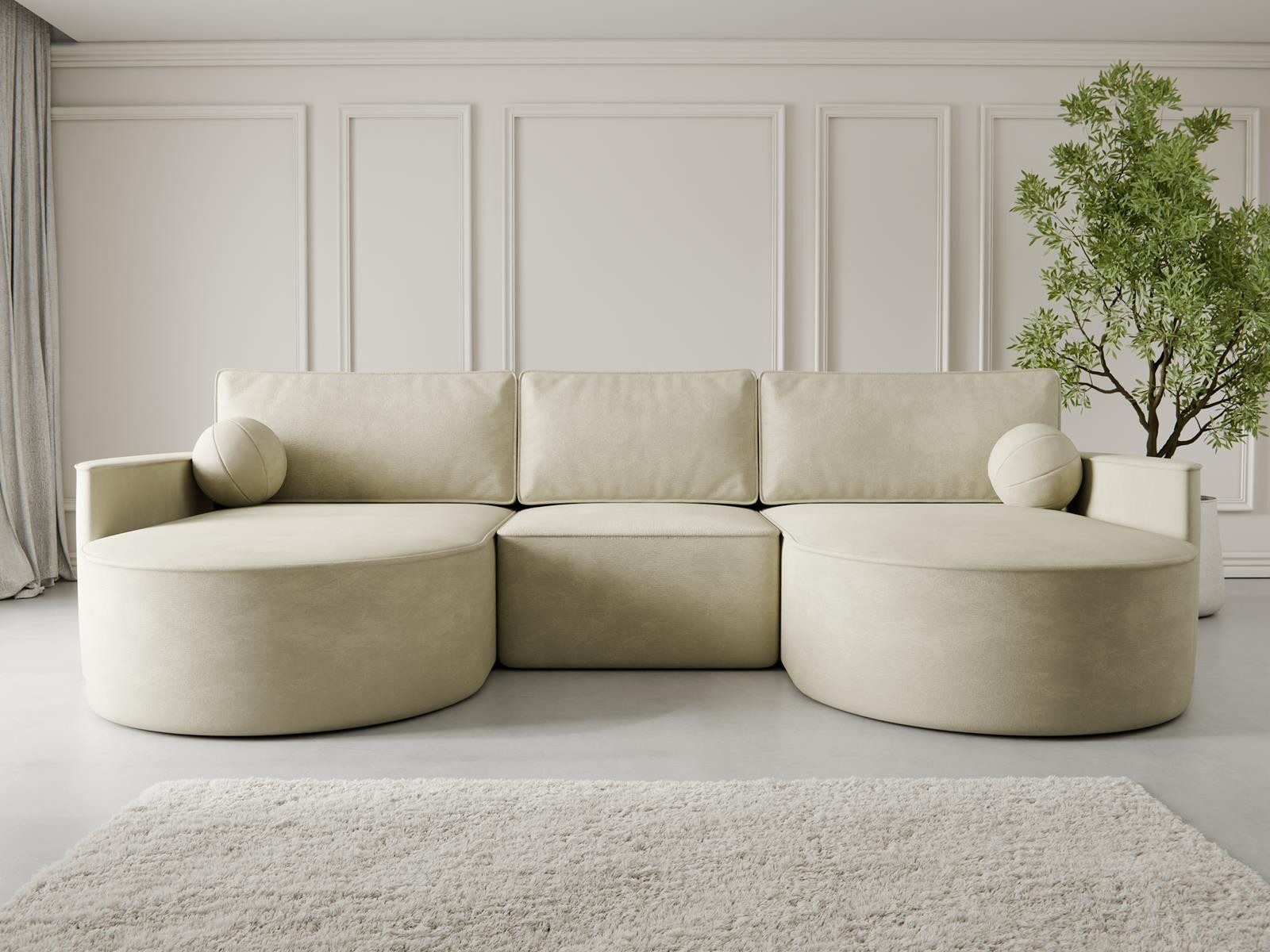 Compleo Ecksofa U Form MORENO, Couch günstig online kaufen