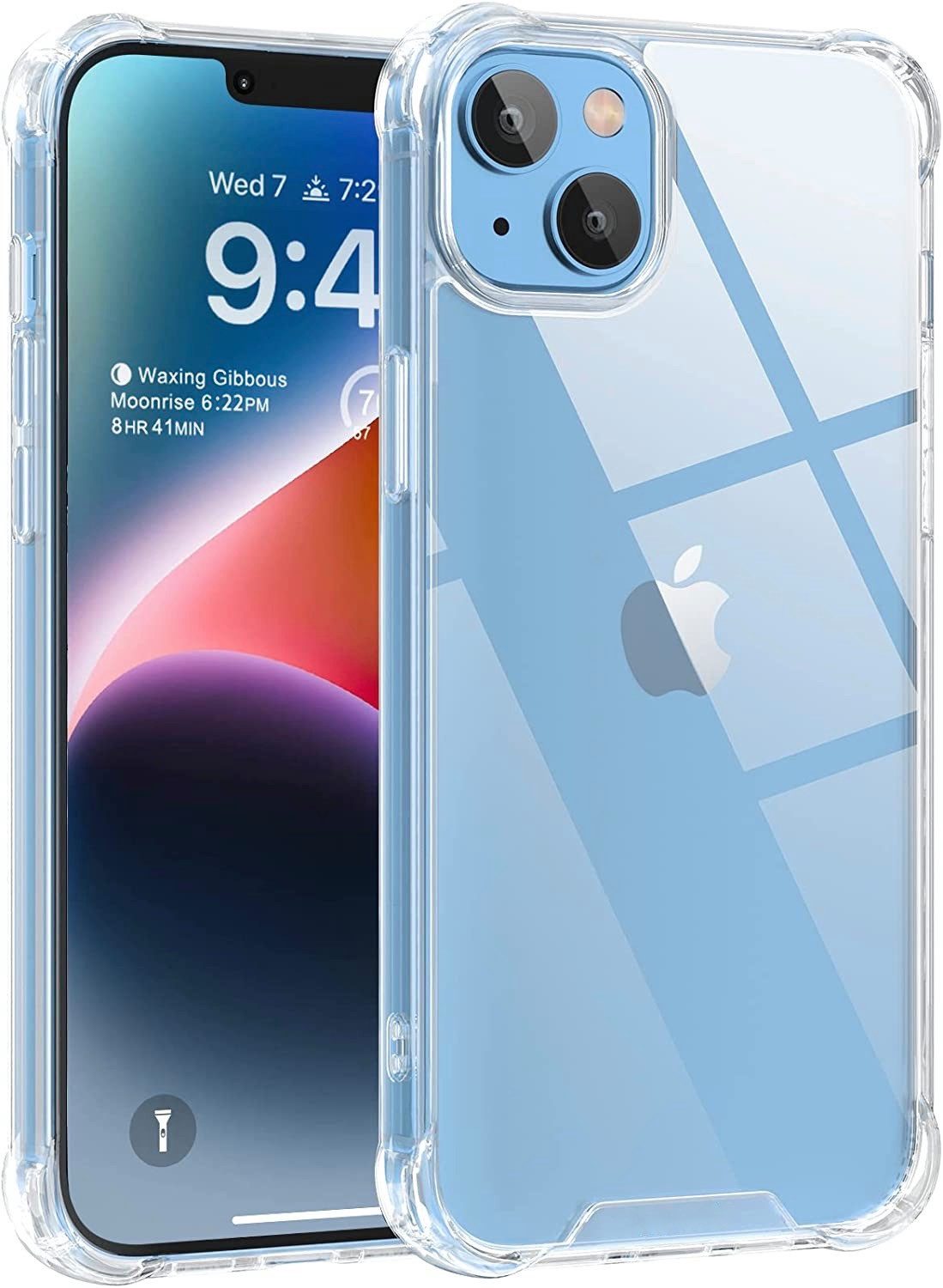 AVANA Handyhülle für iPhone 14 / Pro / Plus / Pro Max Hülle Schutzhülle Klar Bumper, Case, Cover, Durchsichtig, Transparent