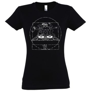 Youth Designz Print-Shirt Da Vinci DJ Damen T-Shirt mit lustigen Logo für Damen