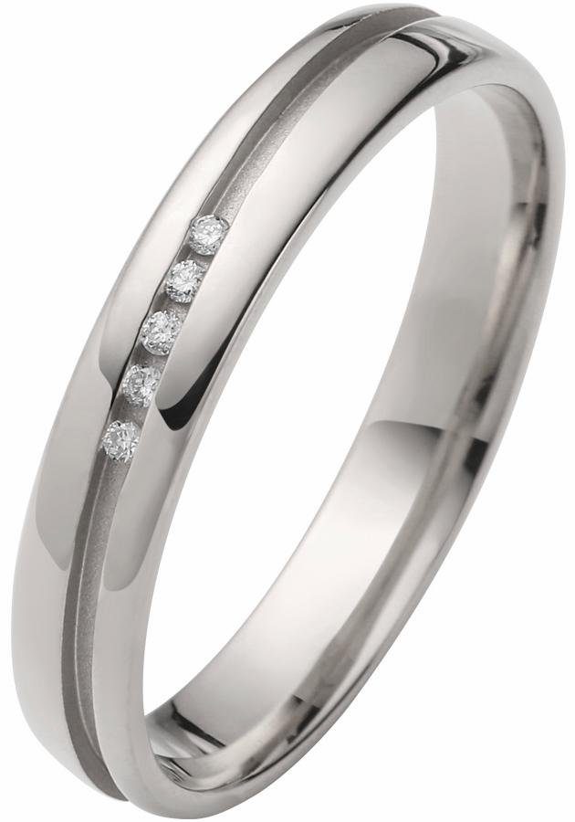 Firetti Trauring Schmuck Geschenk Gold 375 Hochzeit Ehering "LIEBE", Made in Germany, wahlweise mit oder ohne Brillanten