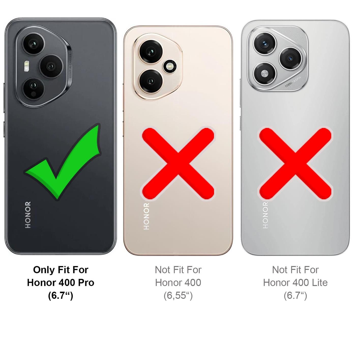 CoolGadget Handyhülle Transparent Ultra Slim Case für Honor 400 Pro 6,7 Zoll, Silikon Hülle Dünne Schutzhülle für Honor 400 Pro Hülle – Bild 3 von 5