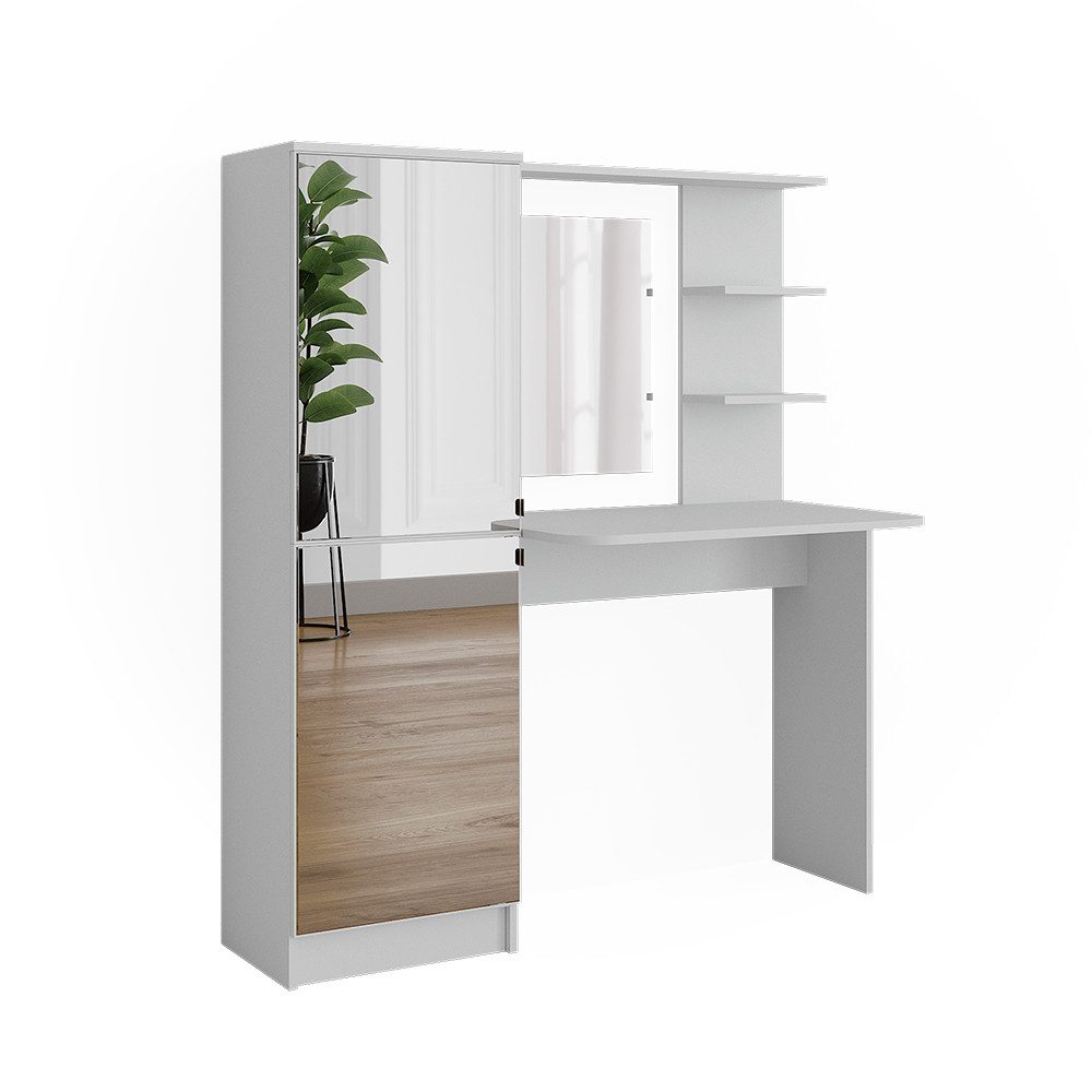 Vicco Schminktisch Jasmin, Weiß, 123 cm günstig online kaufen