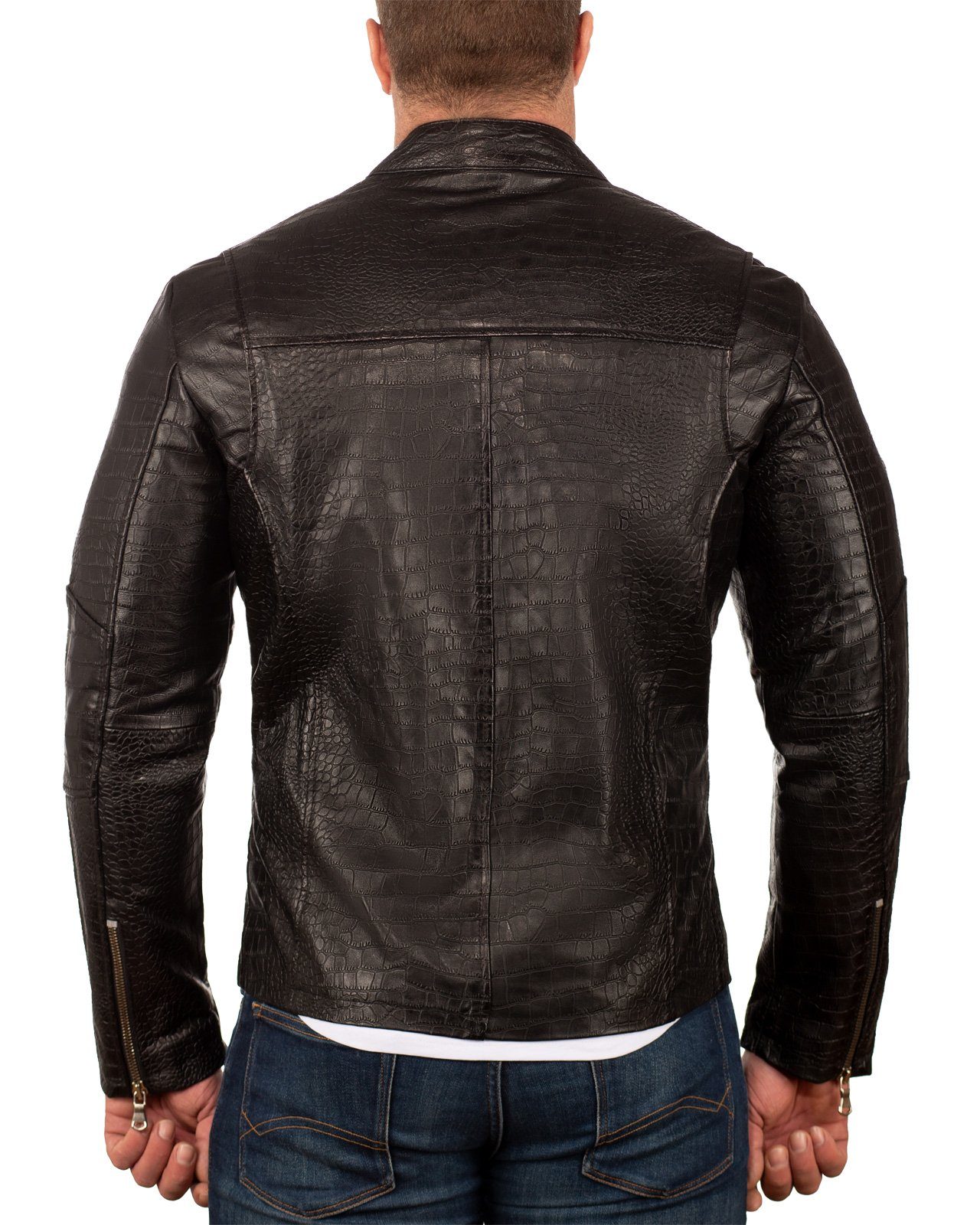 Reichstadt Lederjacke Herren Bikerjacke 20RS24LUX ECHTLEDER günstig online kaufen