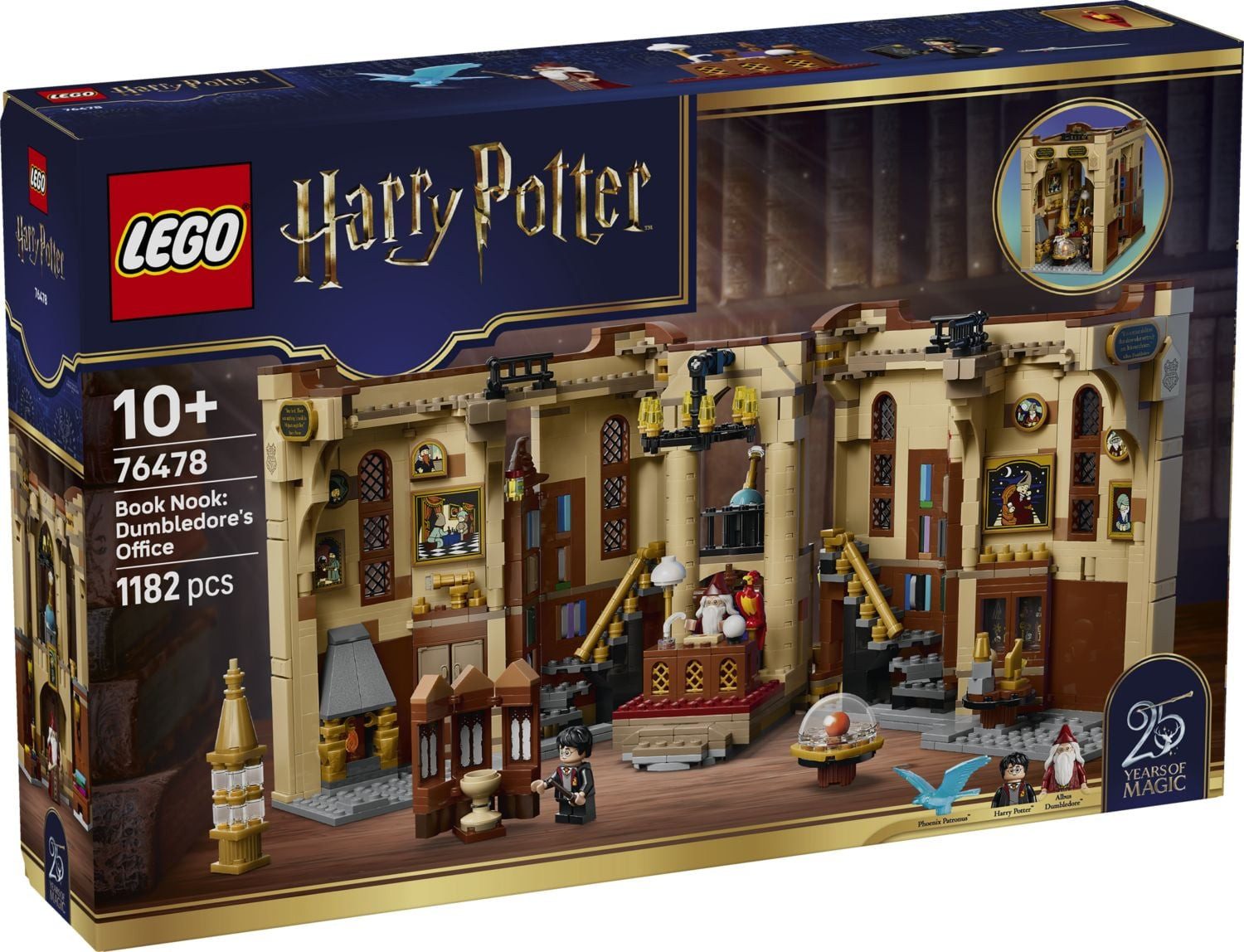LEGO® LEGO Harry Potter 76478 Bücherstütze: Dumbledores Büro, Spielzeug ab 1 Konstruktionsspielsteine