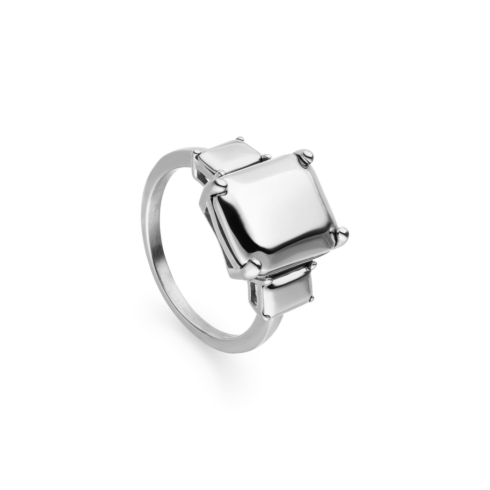 Fingerring Steel Diamond