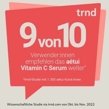 aétui Gesichtsserum mit 5% Vitamin C "Let's Glow Wild", für strahlende Haut, gegen Unreinheiten, alle Hauttypen, 50 ml