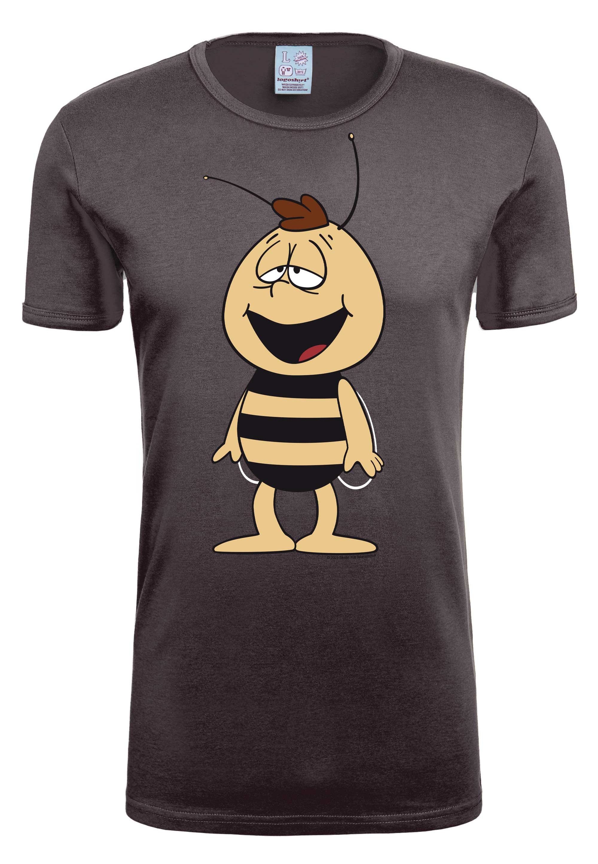 LOGOSHIRT T-Shirt Die Biene Maja - Willi mit coolem Print