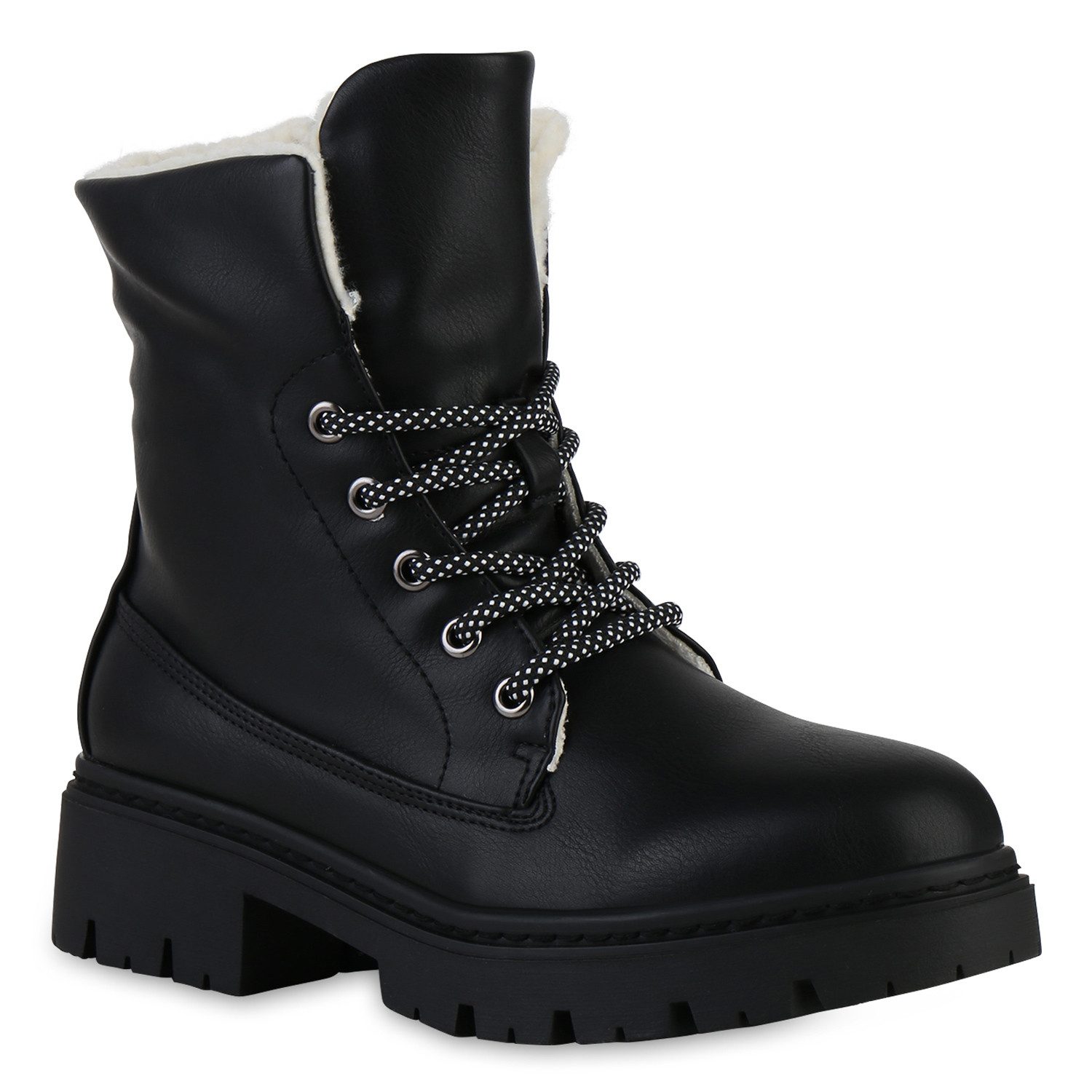 VAN HILL 841473 Schnürstiefelette Damen Leicht Gefütterte Schnürstiefelette günstig online kaufen