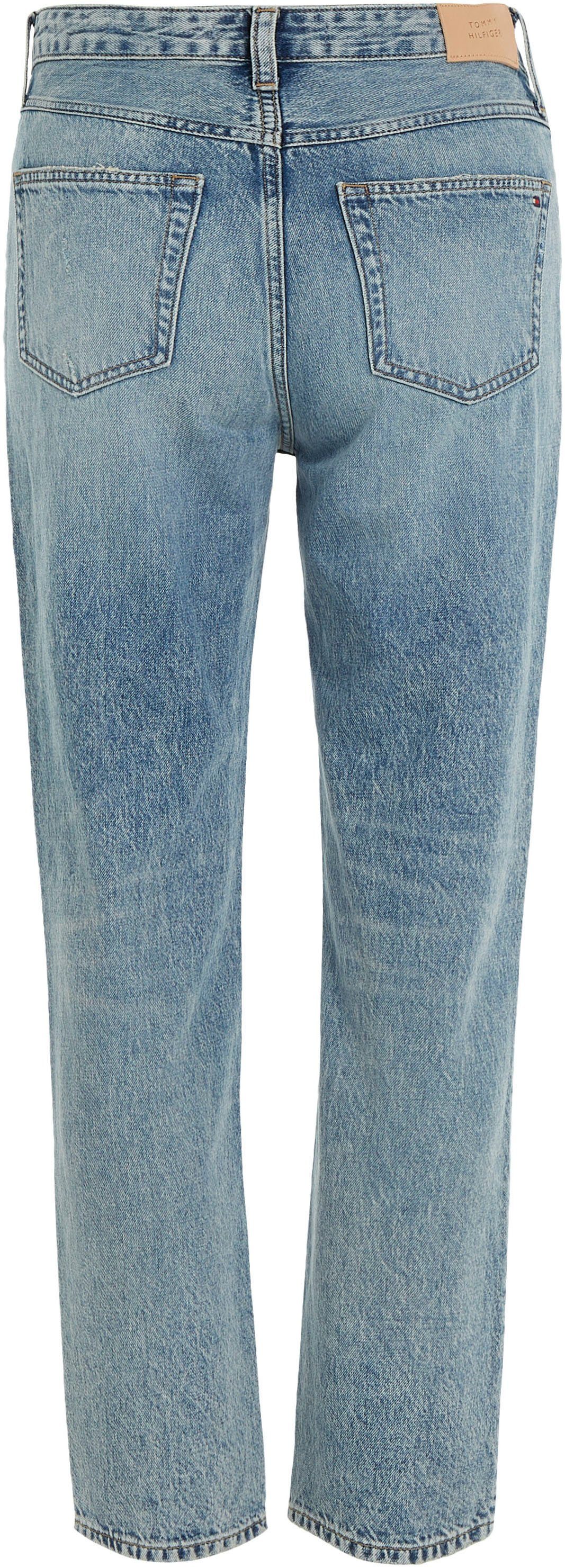WRN Straight-Jeans CLASSIC MIO STRAIGHT mit Logostickerei Hilfiger A HW Tommy