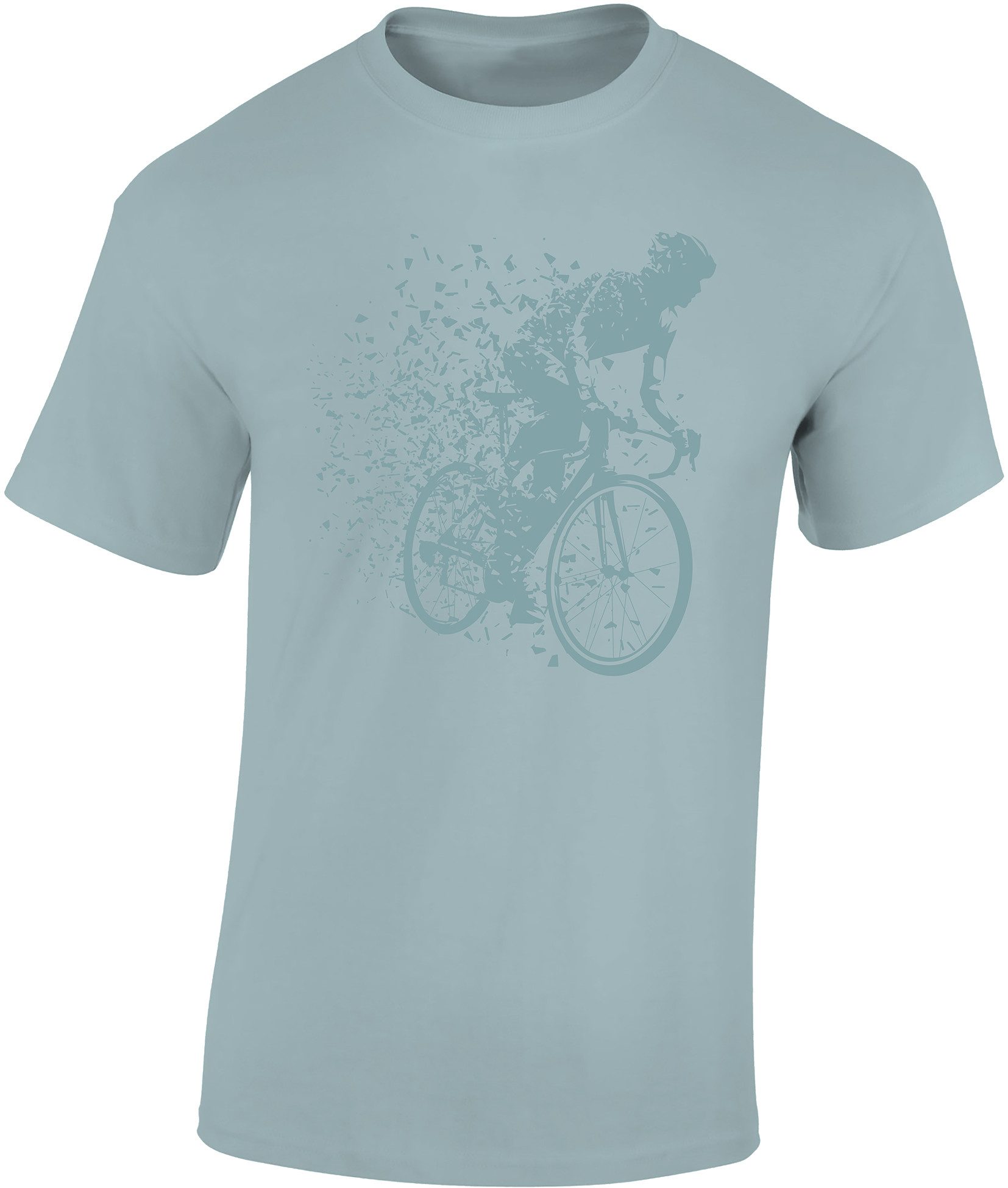 Print-Shirt Fahrrad T-Shirt: „Fahrrad Partikel“ - für Rennrad Gravelbike Radfahrer