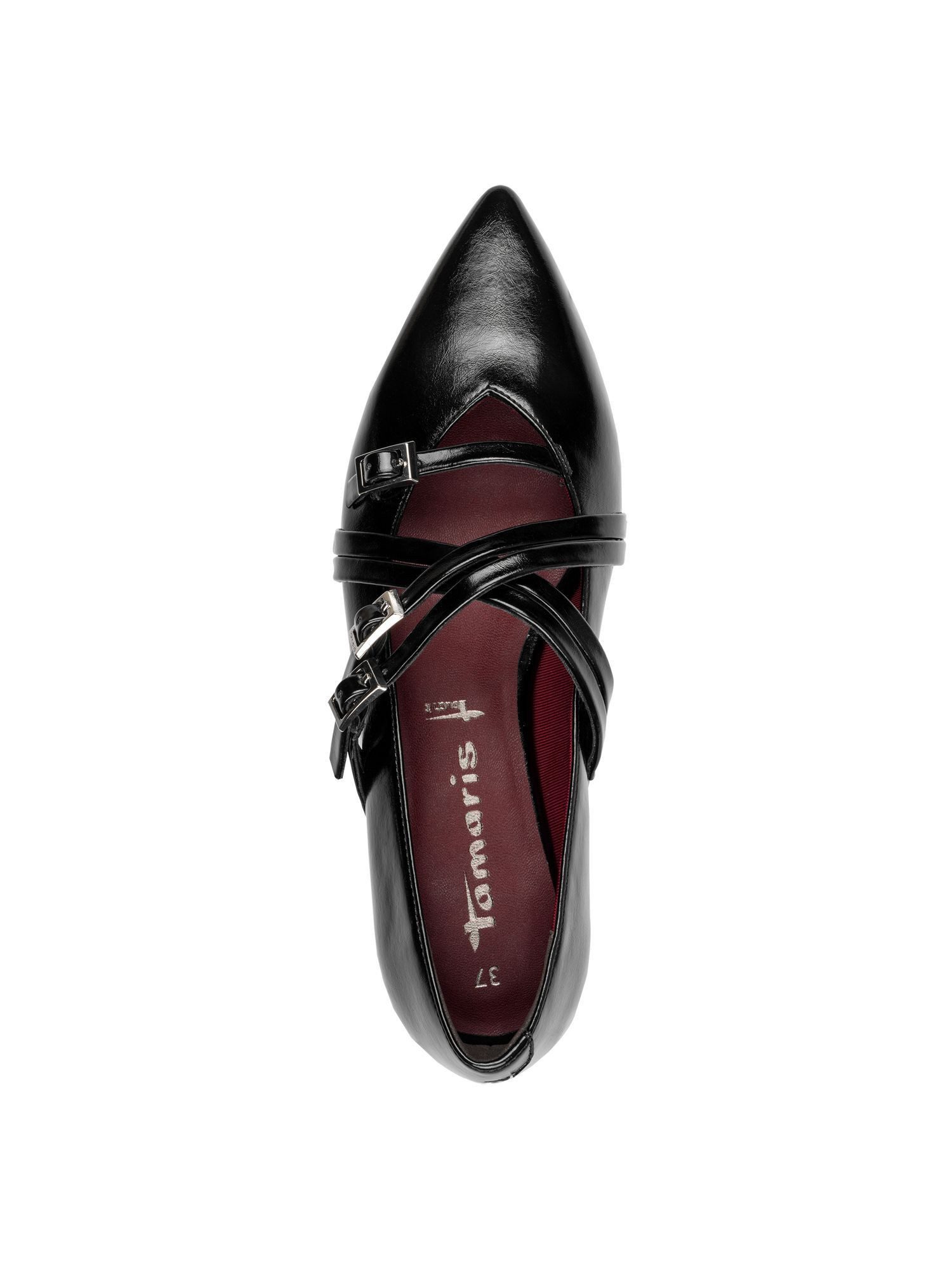 Tamaris ANTIslide, TOUCH-IT mit Blockabsatz Blockabsatz Riemchenballerina ANTIslide