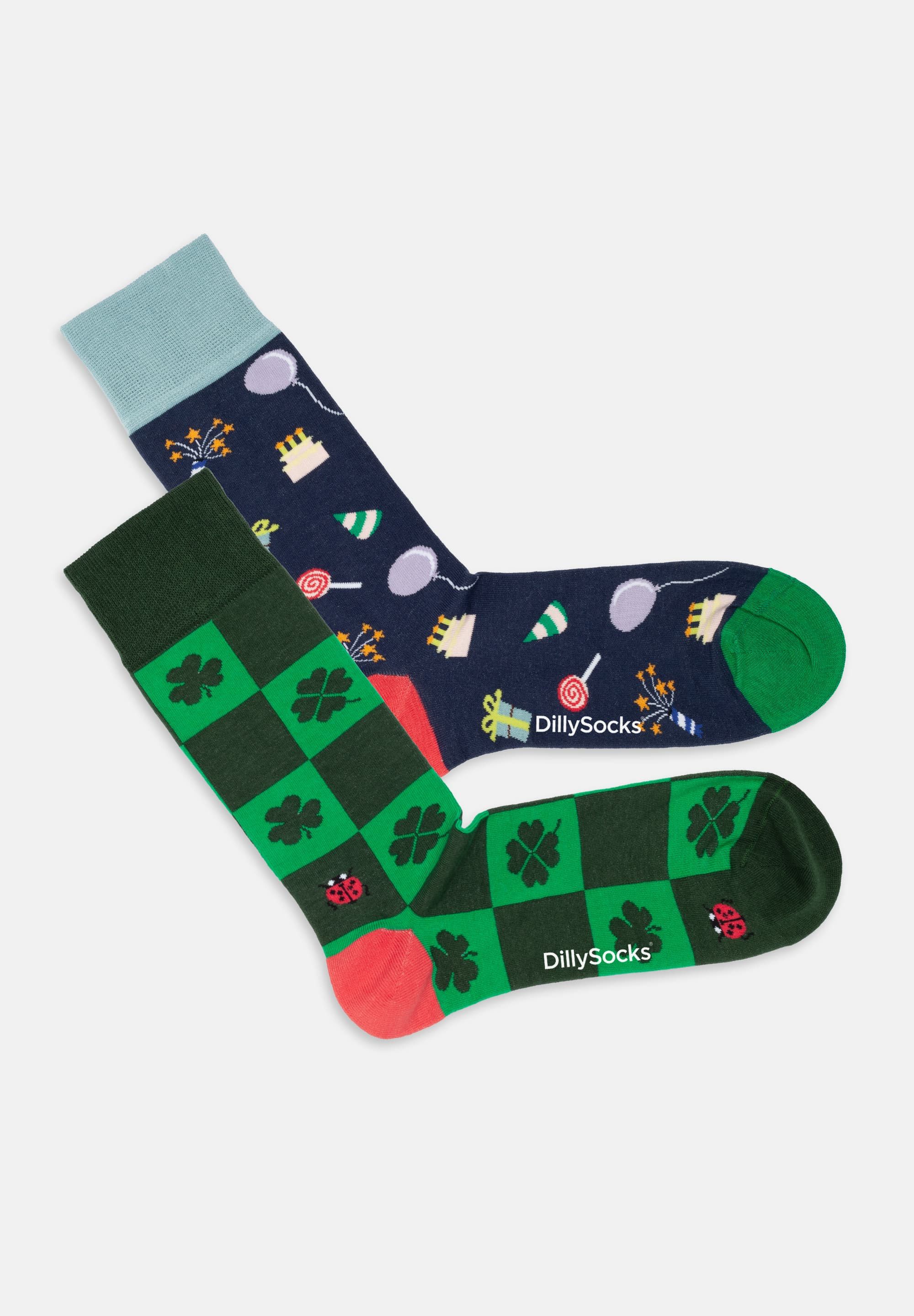 DillySocks Basicsocken Lucky Celebration Aus Baumwolle & recyceltem Polyamid