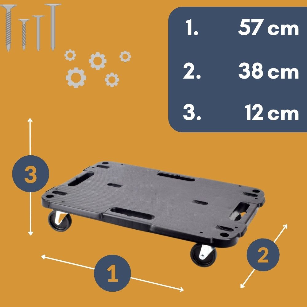 GarPet Transportroller 4er Set Transport Roller Rollbrett Werkstatt Pflanzen Möbel Pflanzen