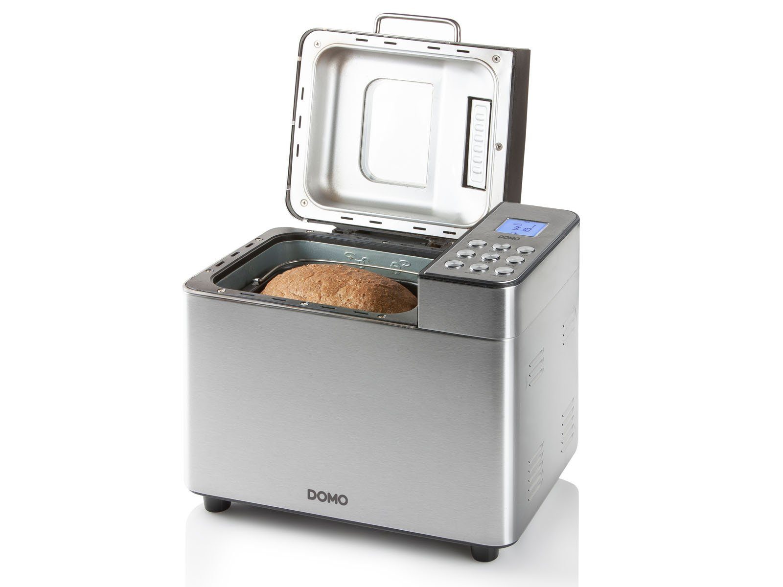 zahlreiche Backmaschine 500 glutenfreies Brot Domo Programme, W, Pizzateig, für Brot-Sorten, Brotbackautomat, 18