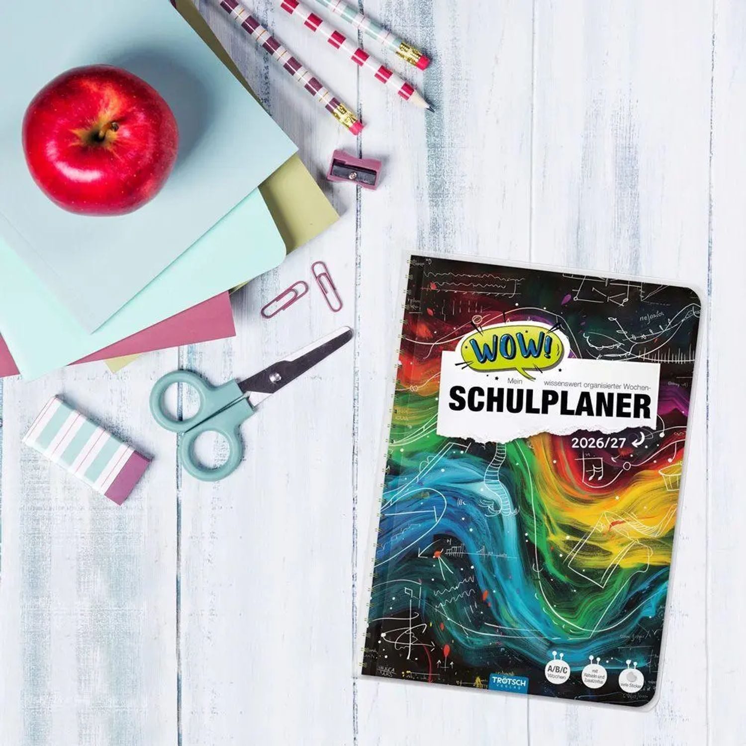 Trötsch Verlag Schülerkalender TRÖTSCH - Schulplaner WOW Waves 26/27