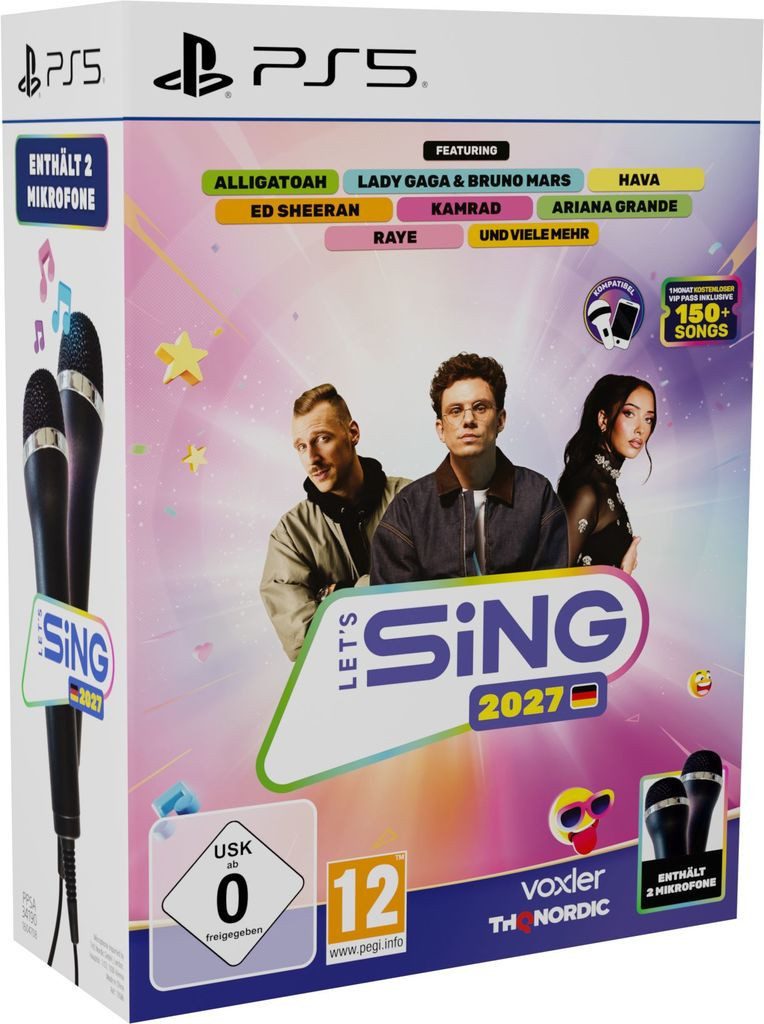 Let's Sing 2027 - 2 Mic Bundle (Blu-ray Disc), PlayStation 5