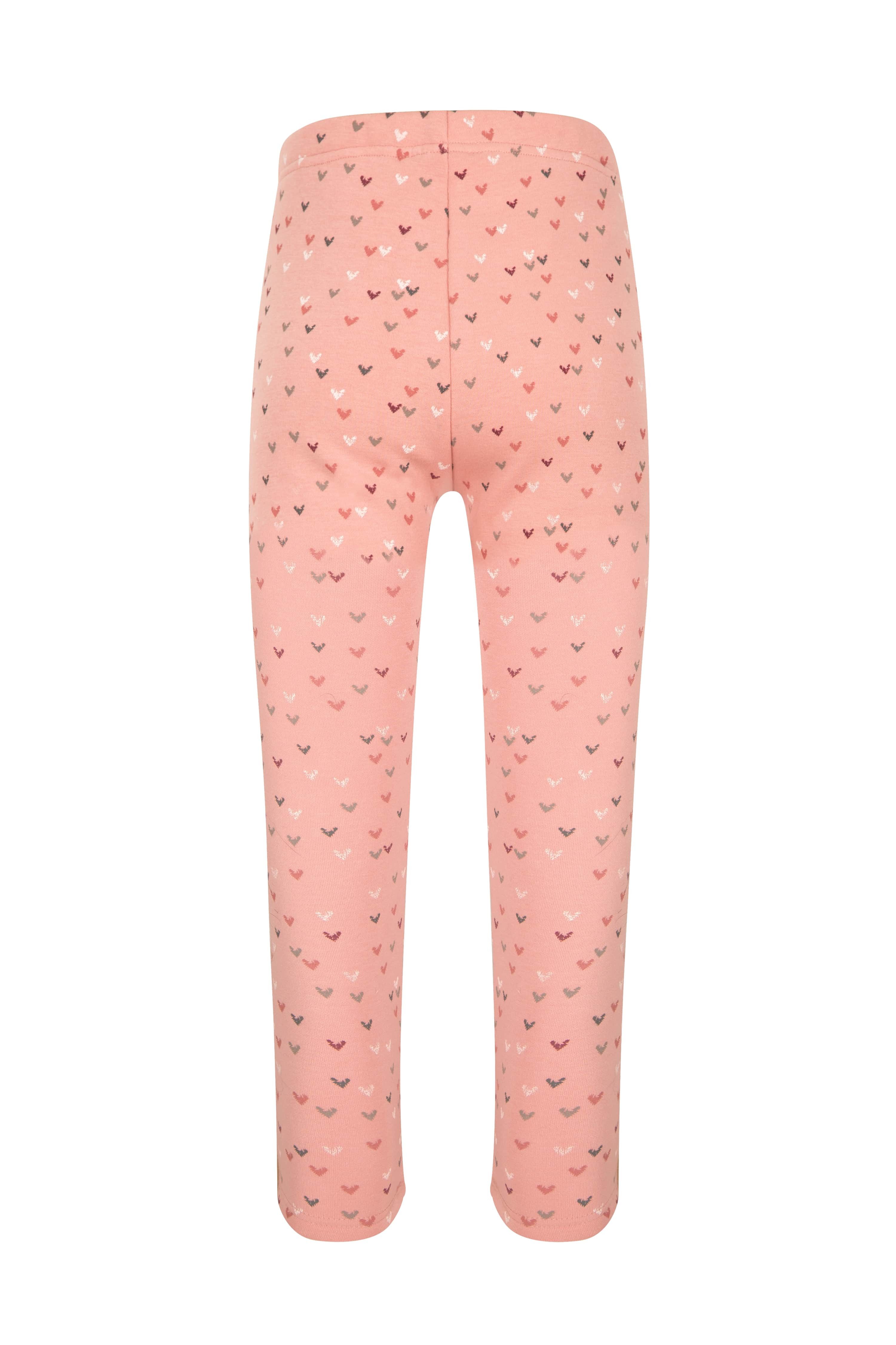 happy girls Strickleggings im süßen Herzchen-Allover