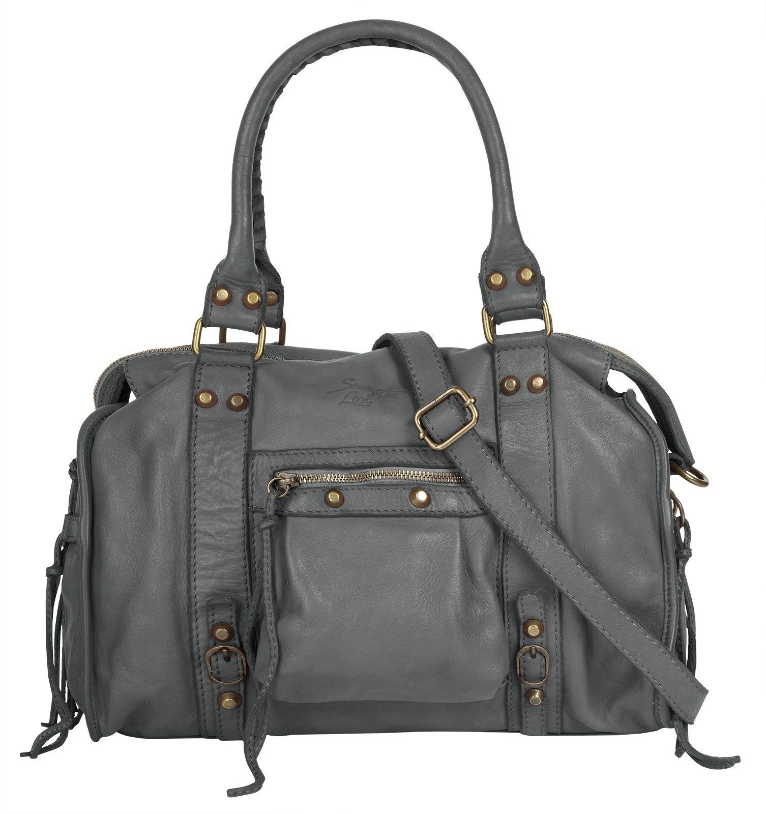 Samantha Look Shopper SAMANTHA LOOK Damen echt Leder, Made in Italy, echt Leder, Made in Italy