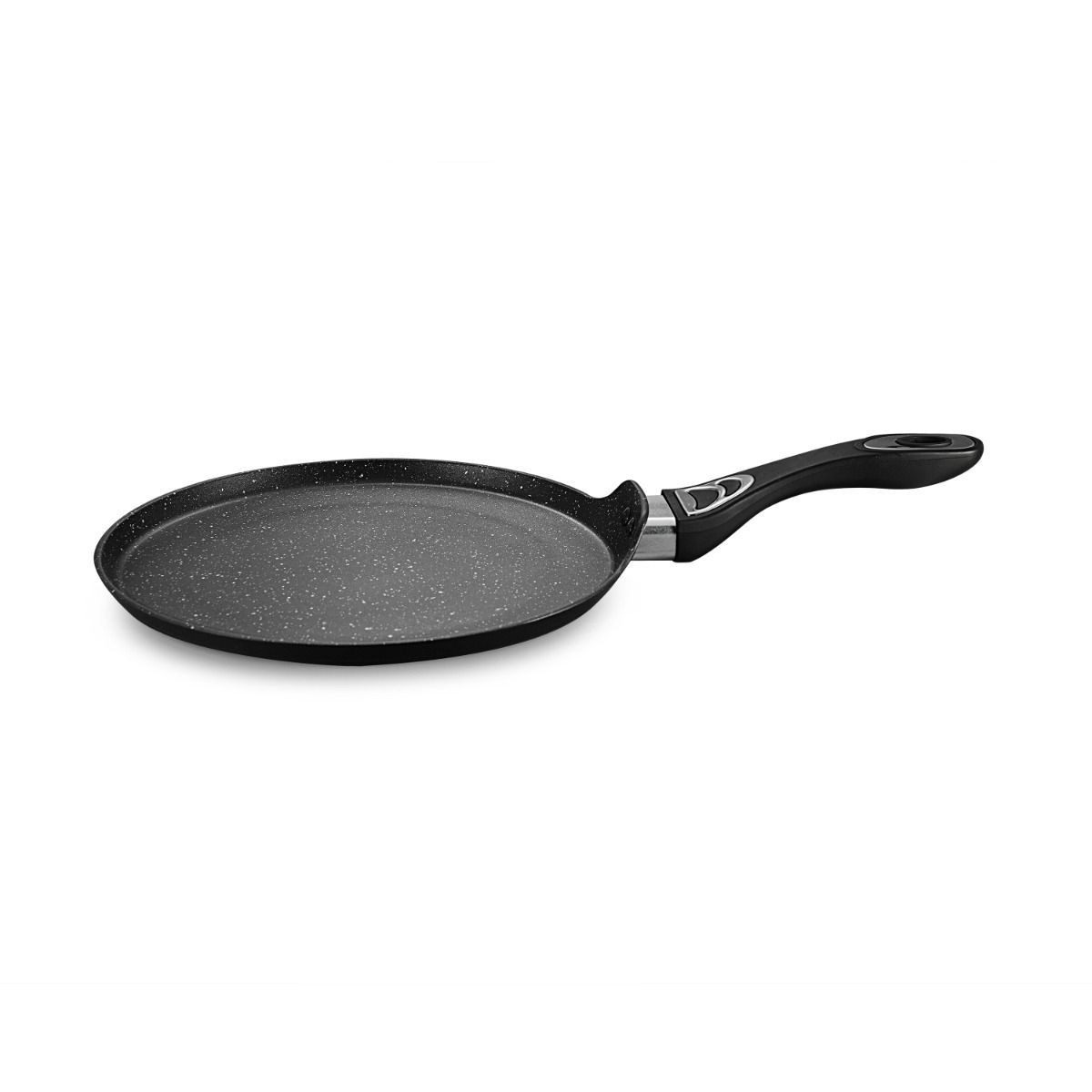 alesvelt Crêpepfanne Pizzapfanne Sienna 28 cm / 32 cm Induktion geeignet antihaft Marmor, Aluminium