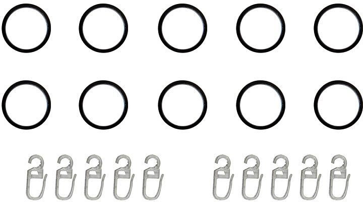 indeko Gardinenring, Gardinenstangen, (Set, 10-St., mit günstig online kaufen