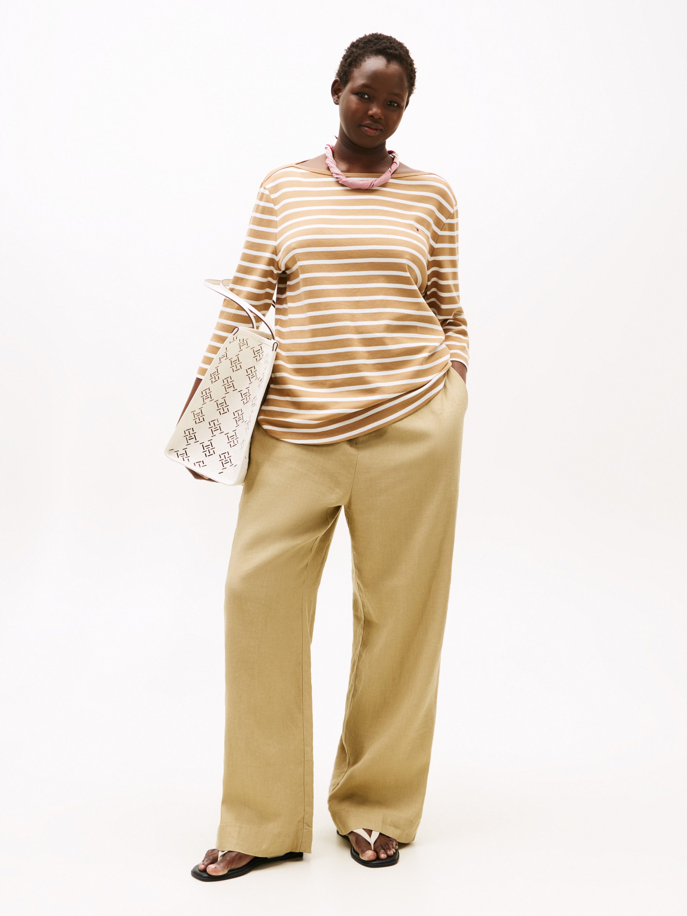 Tommy Hilfiger Curve T-Shirt CRV SLIM CODY BOAT-NK 3/4SLV in Großen Größen, günstig online kaufen