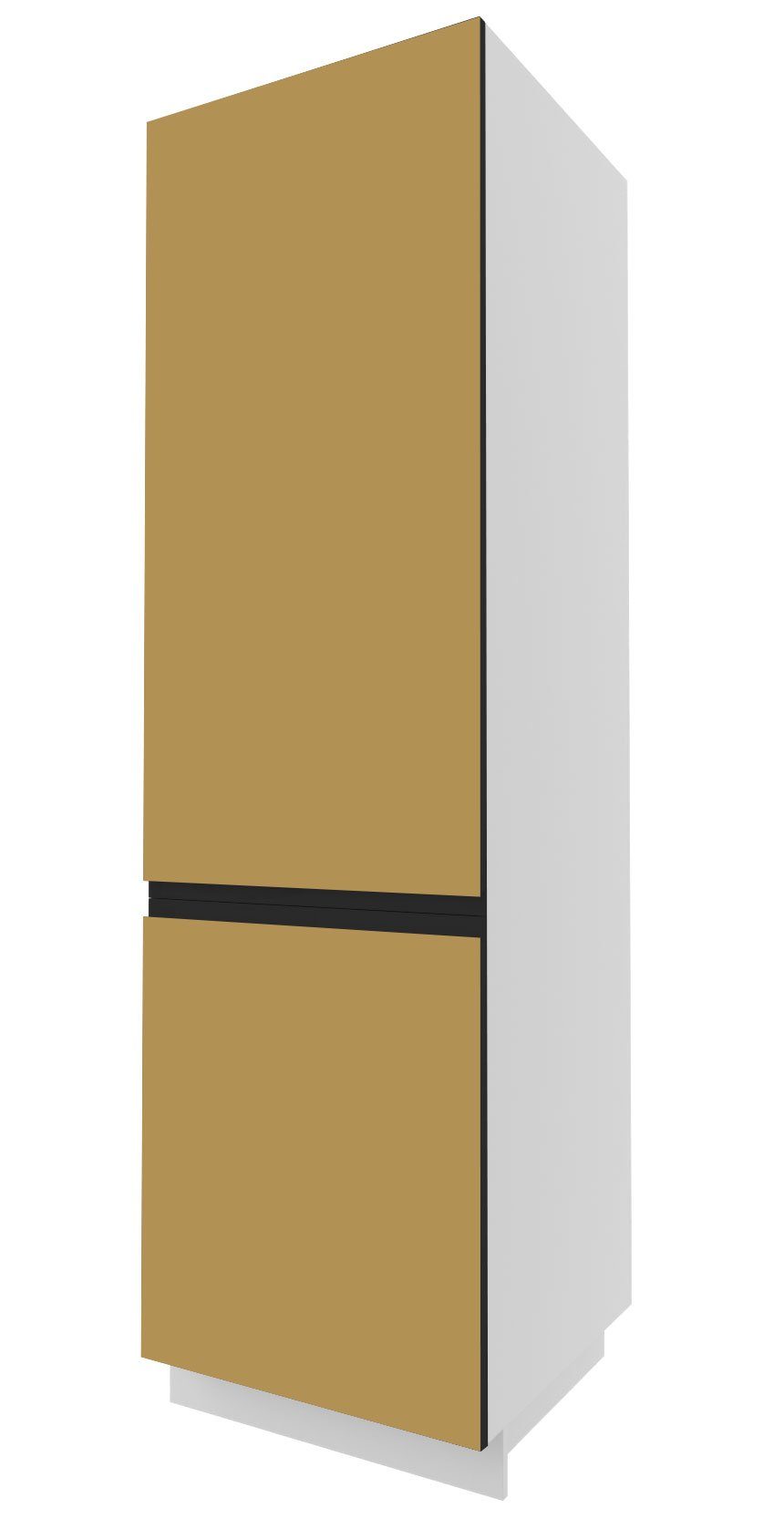 Kühlumbauschrank Front-, rubinrot grifflos 2-türig Ausführung Velden super 60cm & wählbar Korpusfarbe Feldmann-Wohnen matt