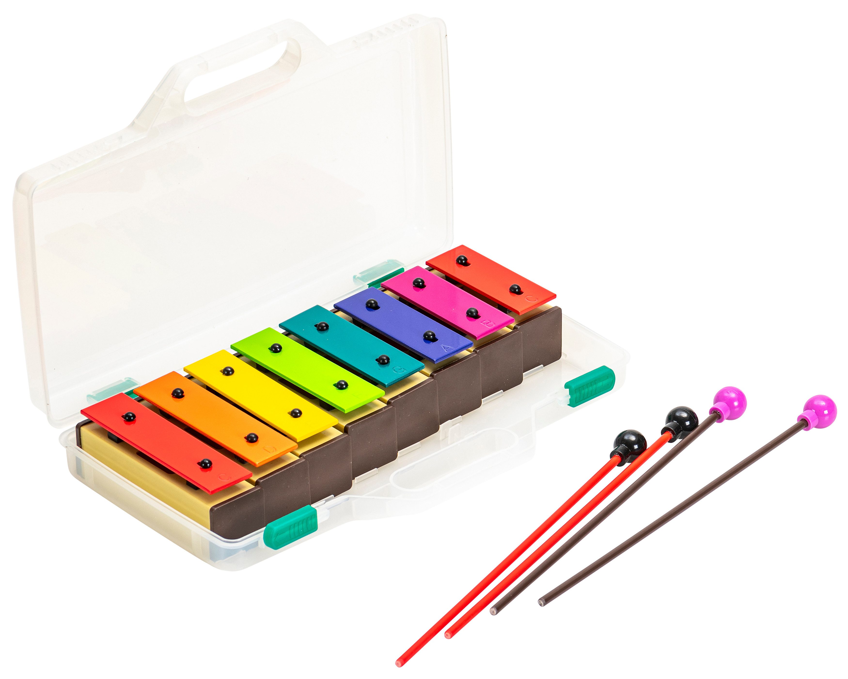 Betzold Klangröhren Sopran-Klangbausteine-Set in Boomwhackers®-Farben, 8 Stück - Xylophon