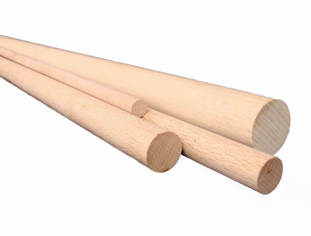 Nobby Tier-Wippe Sitzstange-Rundholz aus Buche, 1m, 8mm
