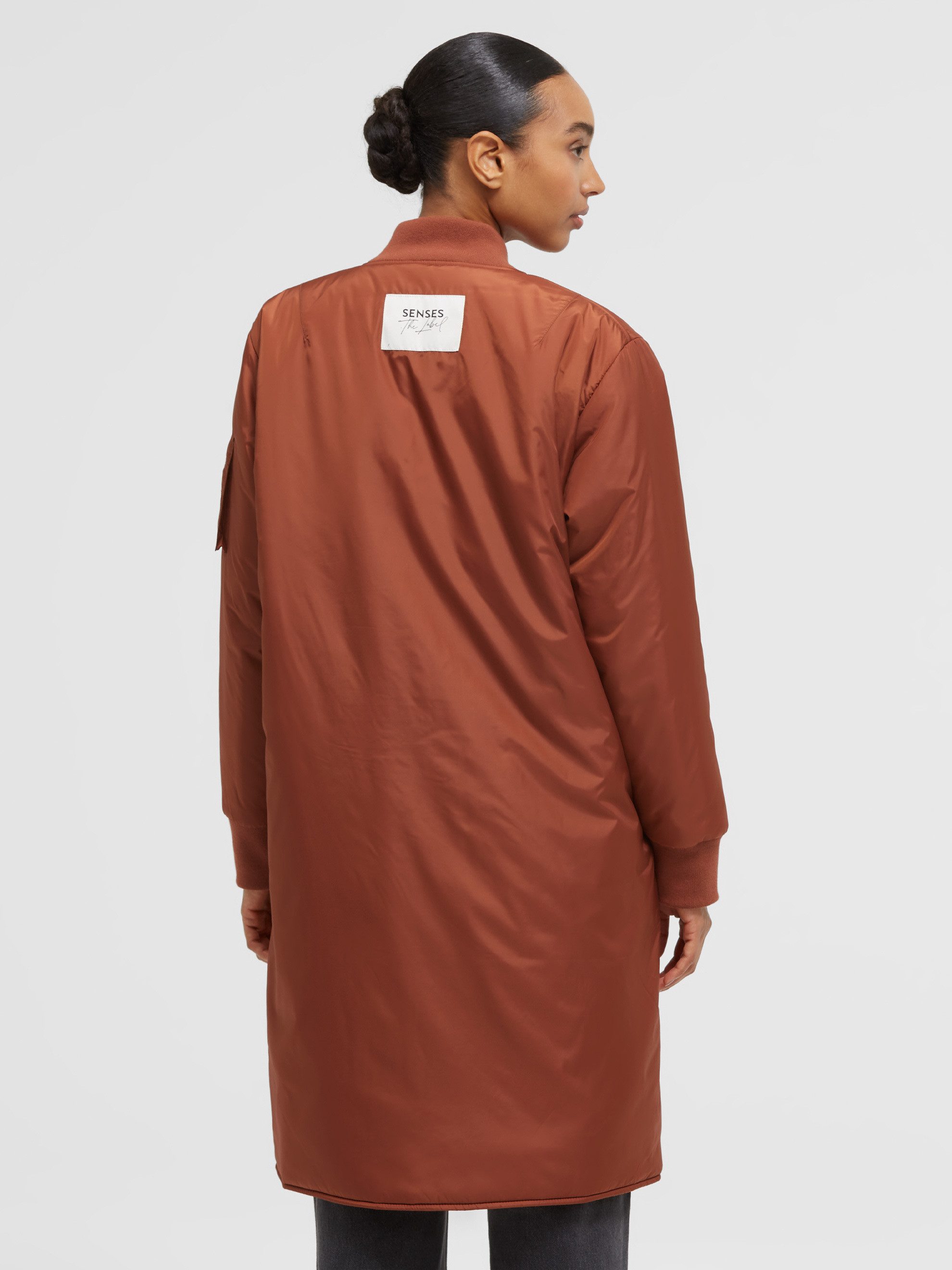 SENSES.THE LABEL Langjacke mit Zwei-Wege-Reißverschluss – Bild 5 von 5