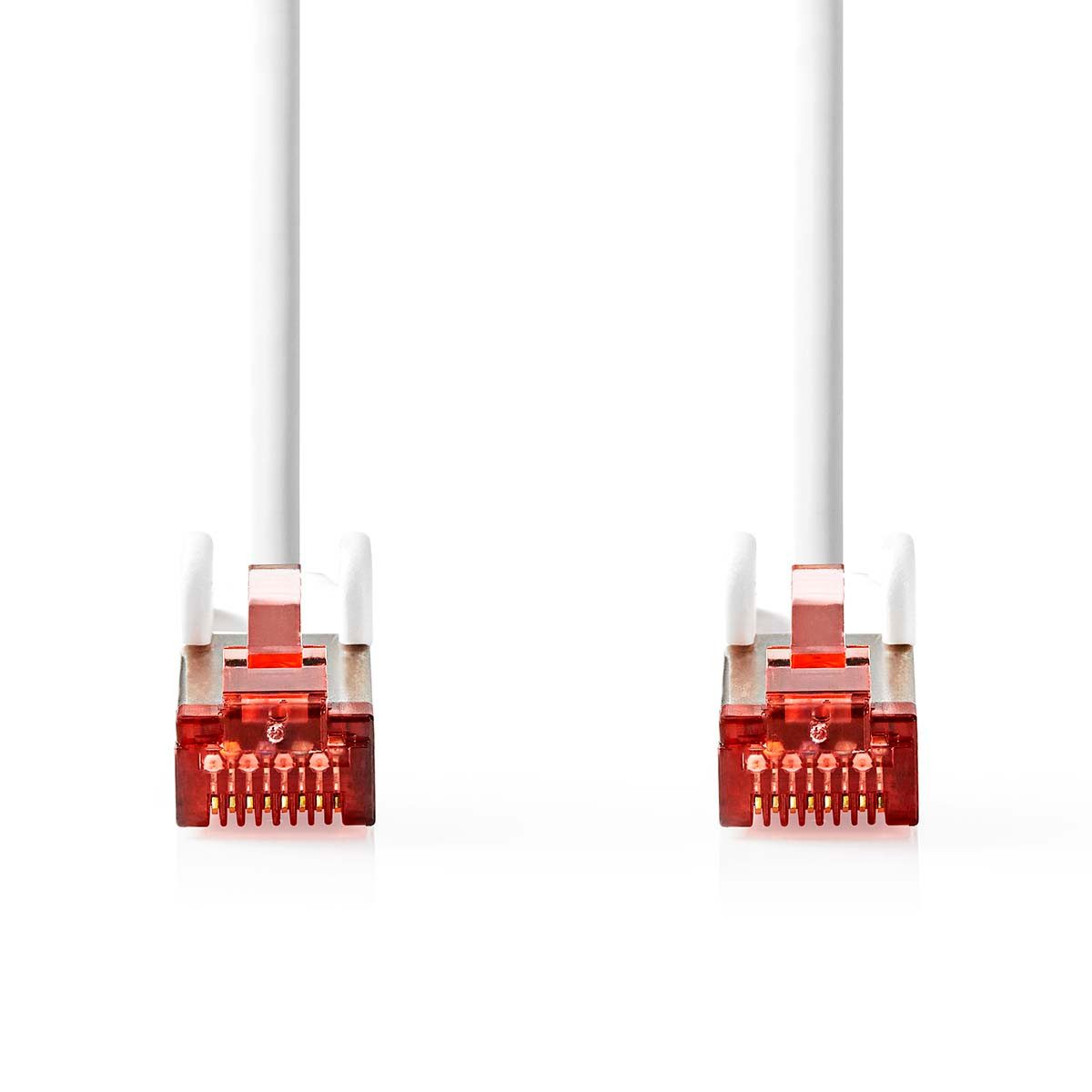 Nedis CCGB85221WT100 Netzkabel, CAT6-Netzwerkkabel, CAT6-Netzwerkkabel, S/FTP, CAT6, 1000 Mbit/s für Büro und Zuhause, flexible Zugentlastung