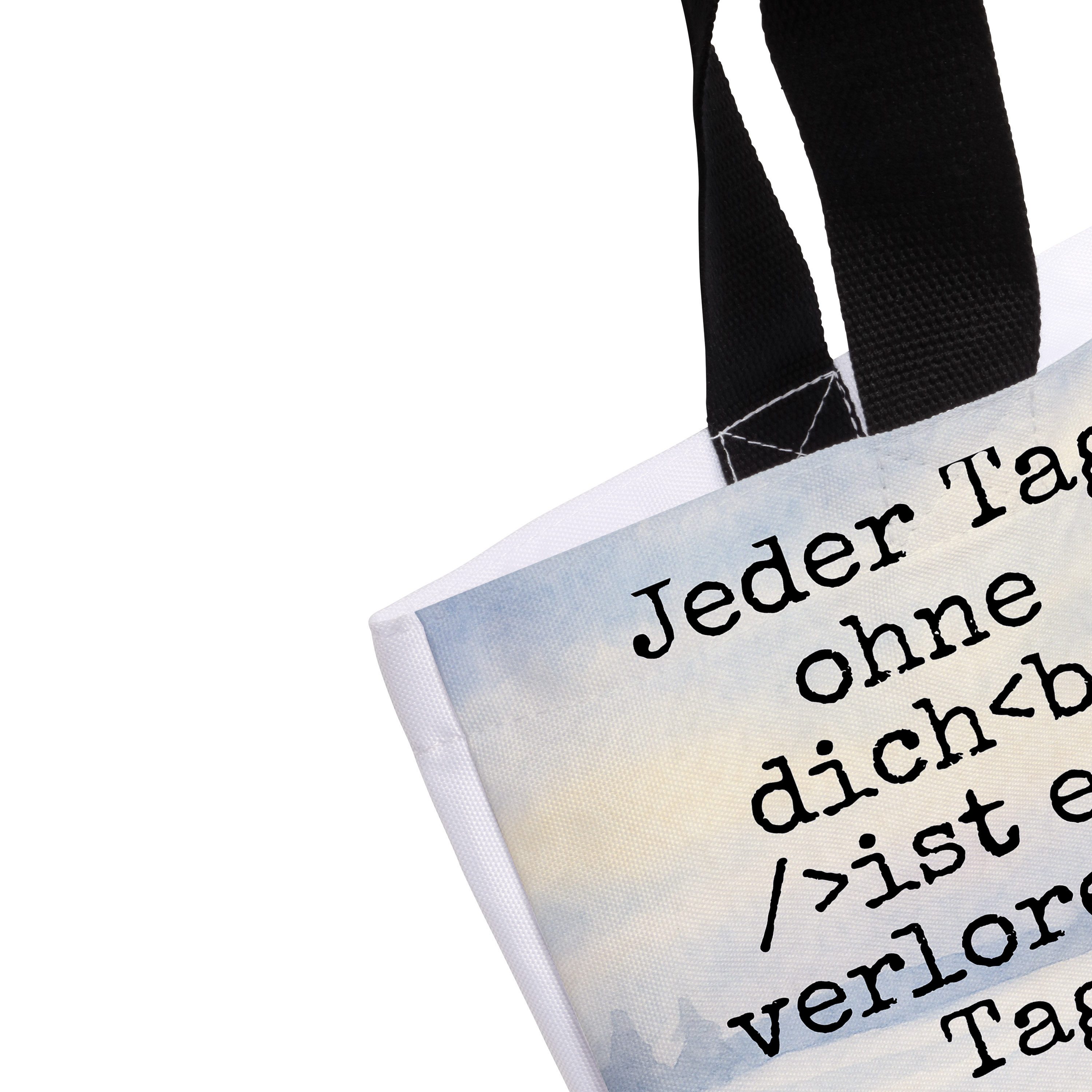 Mr. & Mrs. Panda Shopper Pinguine Kuscheln Design, Schultasche, Weiß, Freund, Mitbringsel, Hoc (Packung), Statement-Tasche Urlaubstasche Reisetasche