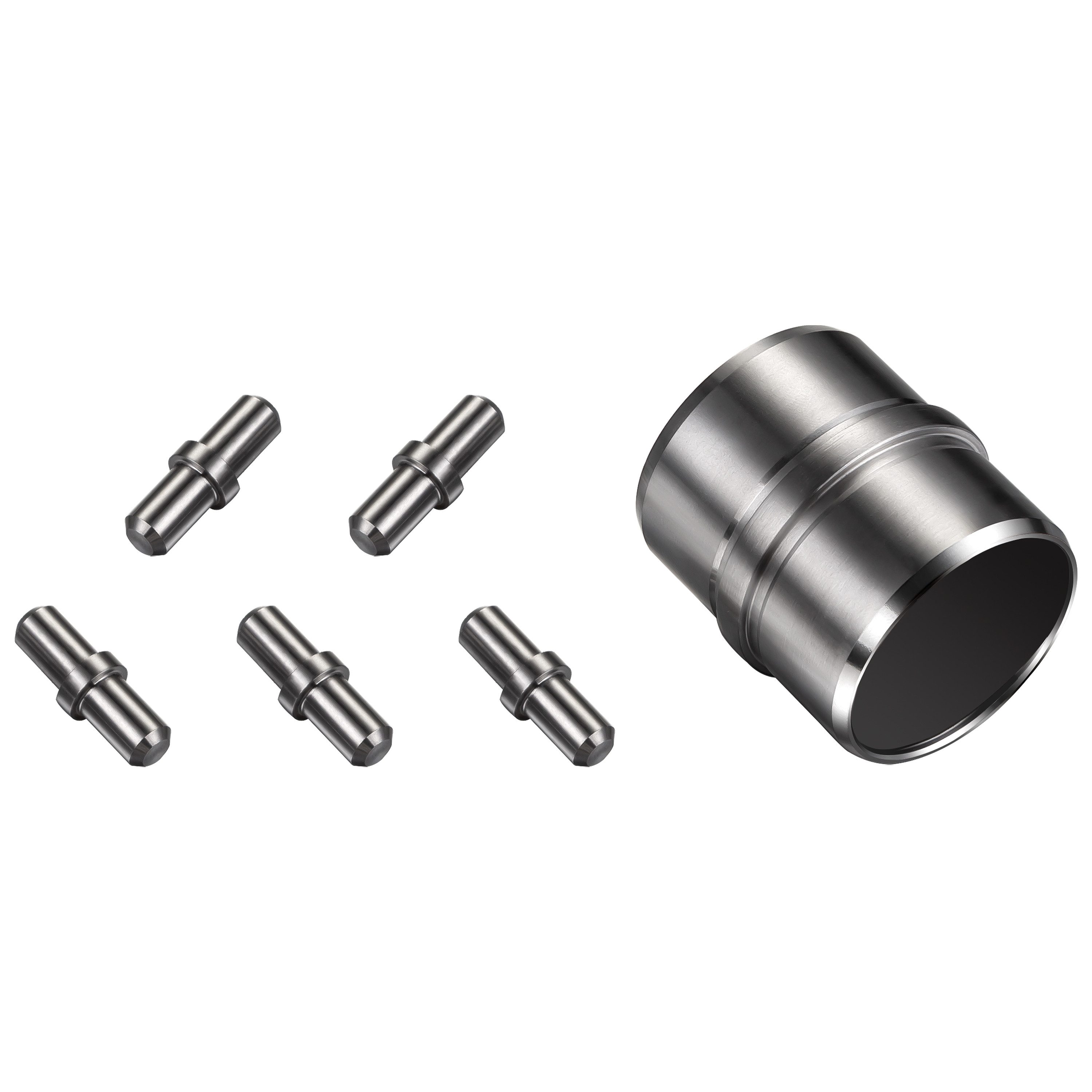 AICA Handlauf AICA Geländerverbinder Set Ø 42,4 mm zur Verbindung mehrerer Geländer, (Packung, 5 St), Edelstahl 304, Set mit geraden und verstellbaren Verbindern, flexibel