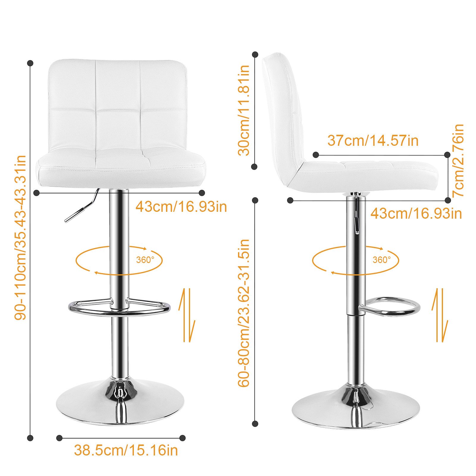 BIGZZIA Barhocker 2er Set - Barhocker günstig online kaufen