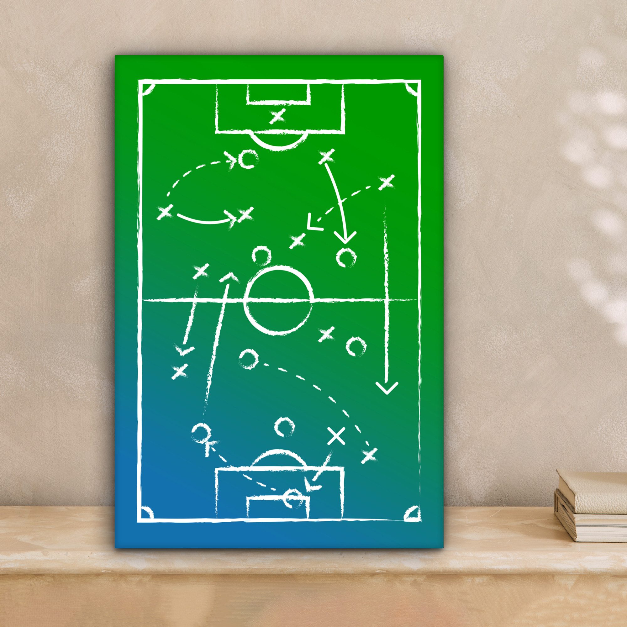 OneMillionCanvasses® Leinwandbild Fußball - Taktik - günstig online kaufen