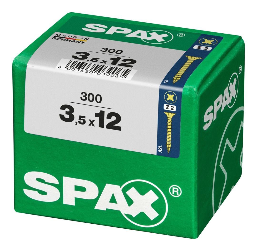 Universalschrauben Holzbauschraube - Spax mm 2 x 3.5 12 SPAX 300 PZ