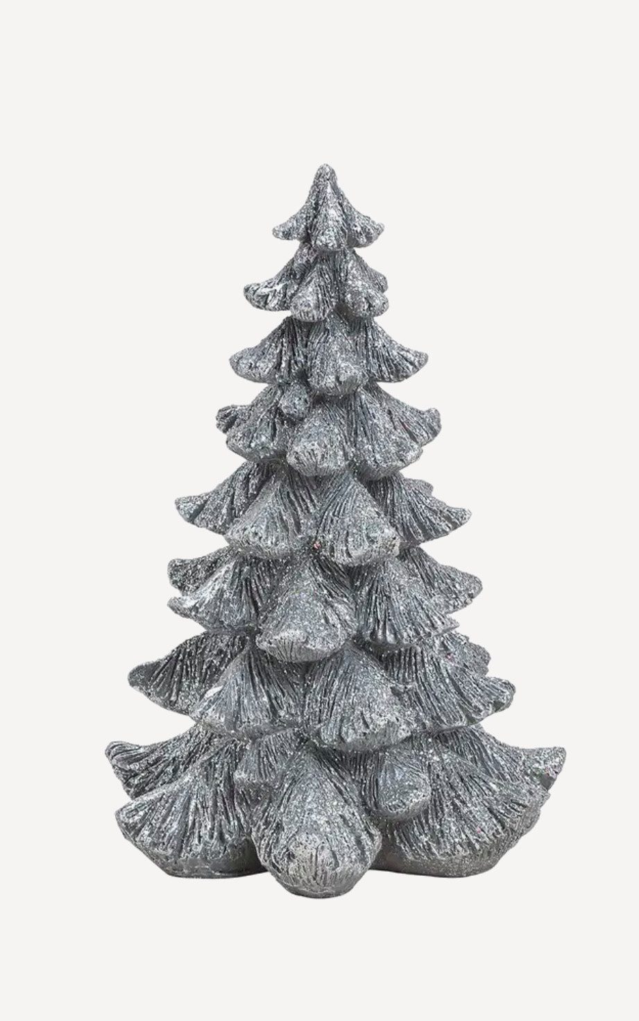Seyila Home Dekofigur Deko Tannenbaum/Weihnachtsbaum aus Poly mit Glitter