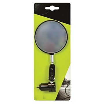 Dresco Fahrradspiegel Fahrradspiegel Ø 7,5 cm - Für Montage in der Lenkstange (1 St), für links oder rechts verwendbar