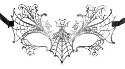 Zoelibat Verkleidungsmaske Schmetterling Augenmaske Obsidia - Silber Antik mi